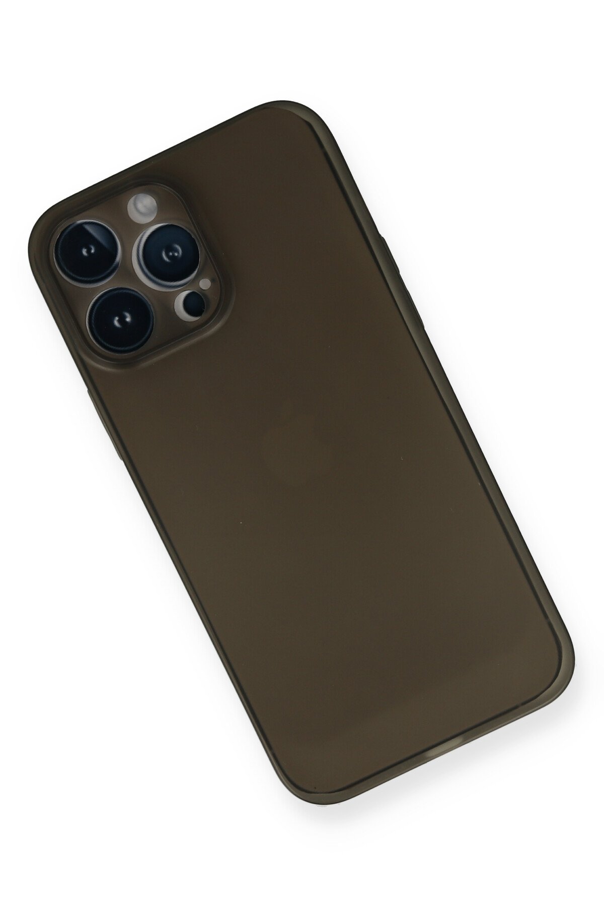 Newface iPhone 14 Pro Max Kılıf Montreal Yüzüklü Silikon Kapak - Lacivert