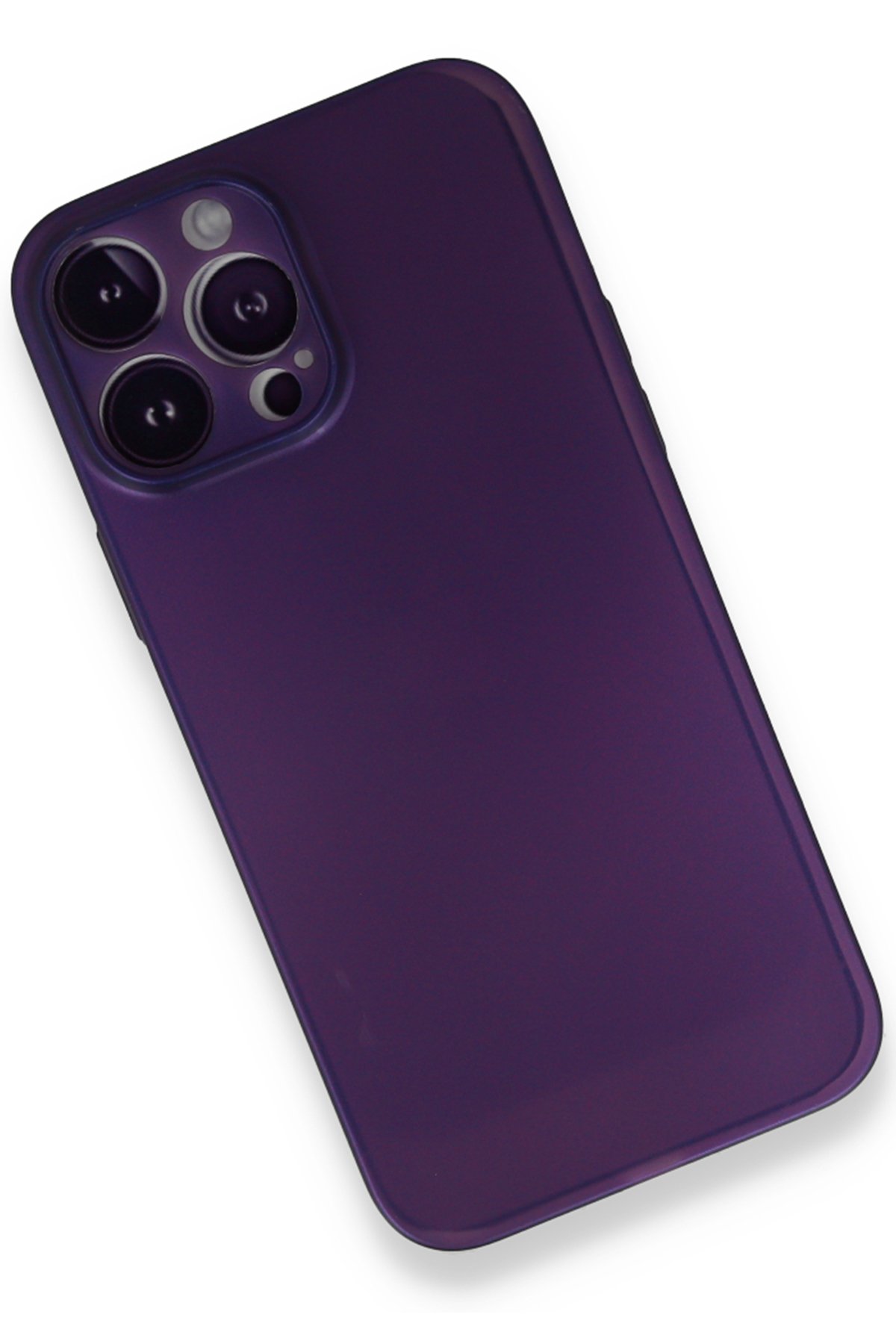Newface iPhone 14 Pro Max Kılıf Glass Kapak - Bordo