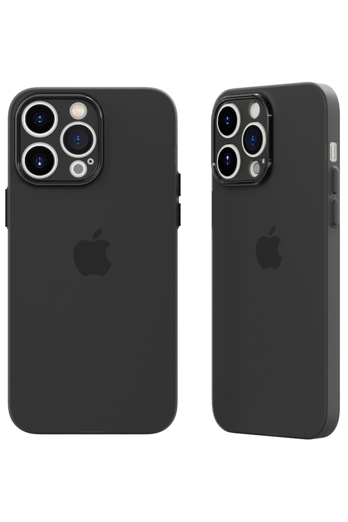 Newface iPhone 14 Pro Max Kılıf Liva Lens Silikon - Siyah