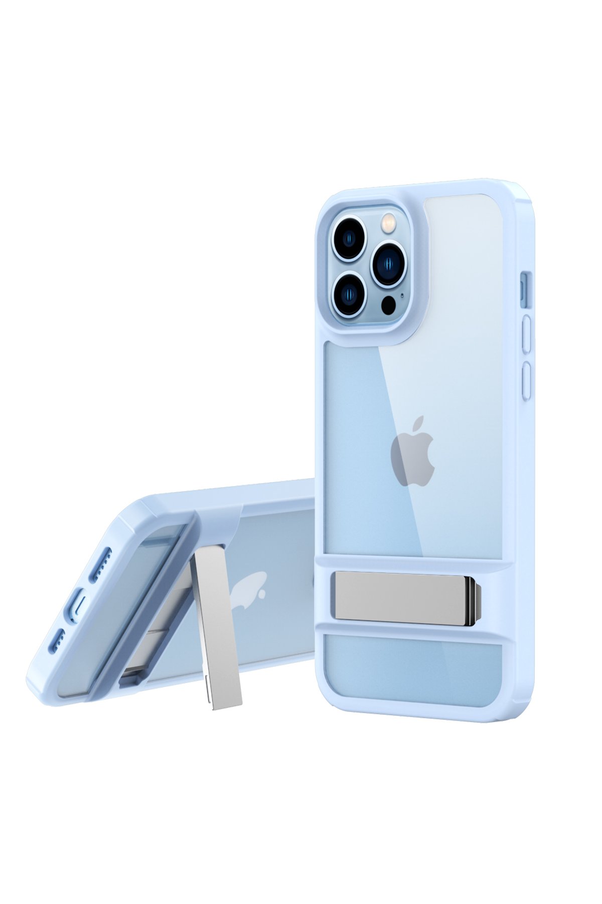 Newface iPhone 14 Pro Max Kılıf Slot Silikon - Sierra Blue