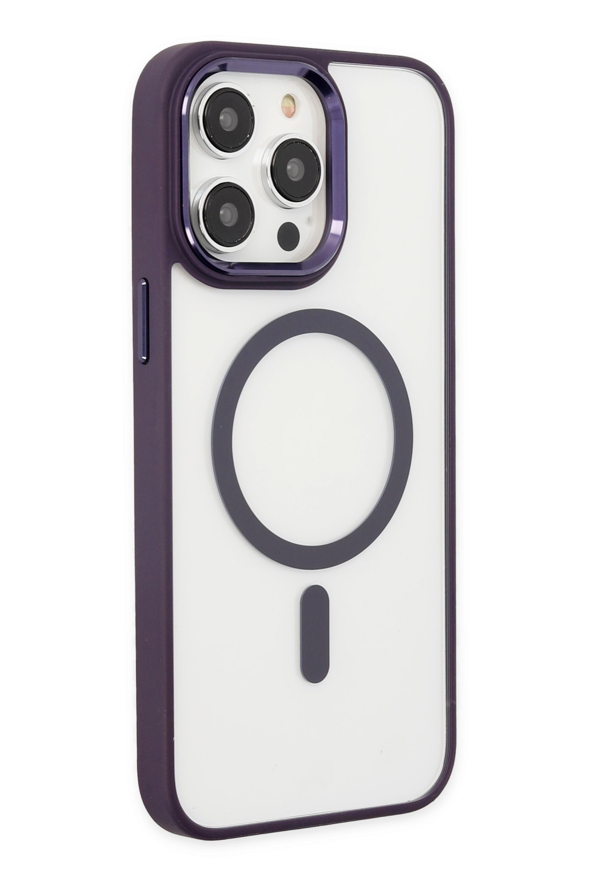 Newface iPhone 14 Pro Max Kılıf Divo Lazer Askılı Magsafe Kapak - Sierra Blue