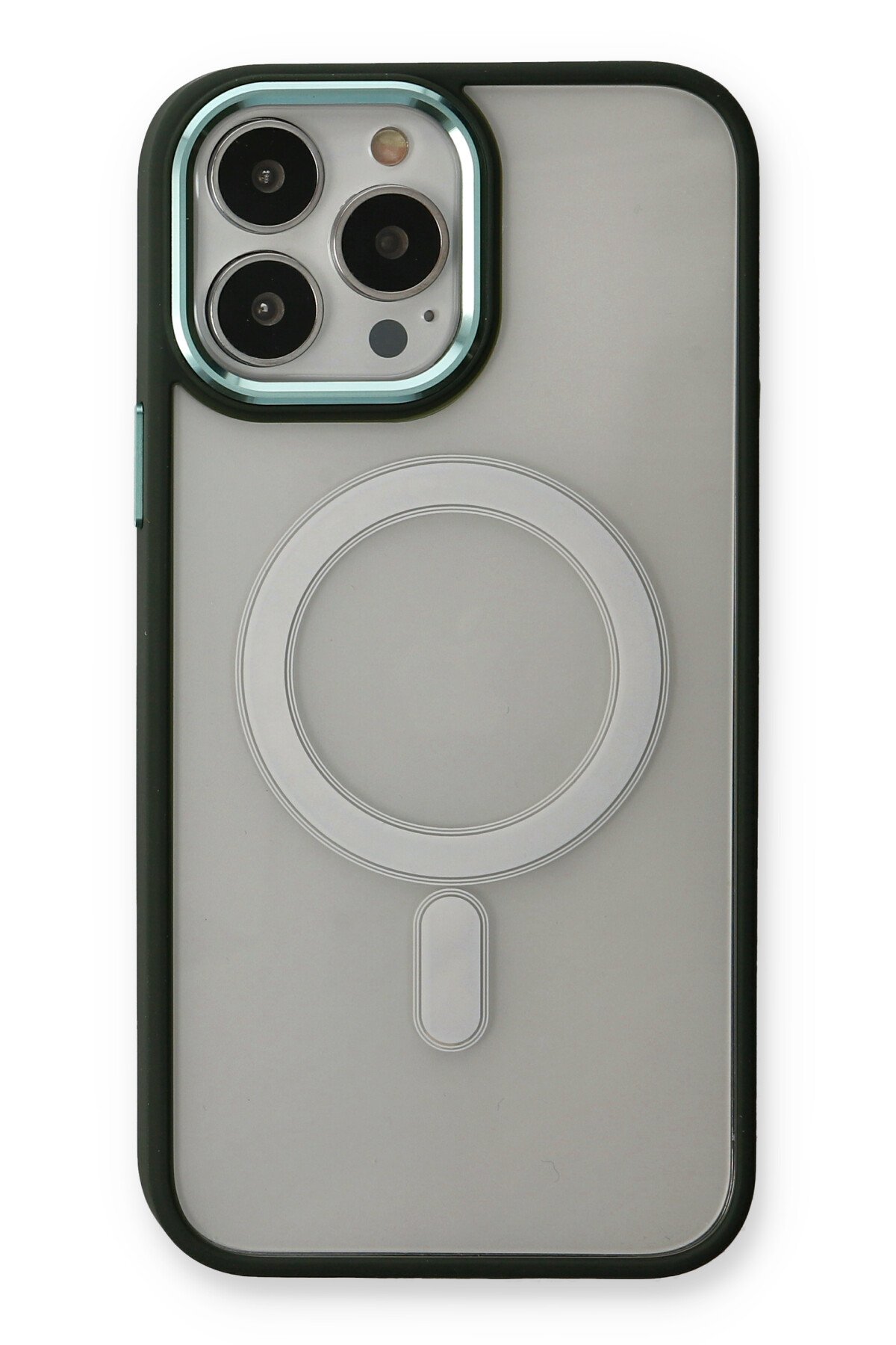 Newface iPhone 14 Pro Max Renkli Kamera Lens Koruma Cam - Mavi-Yeşil