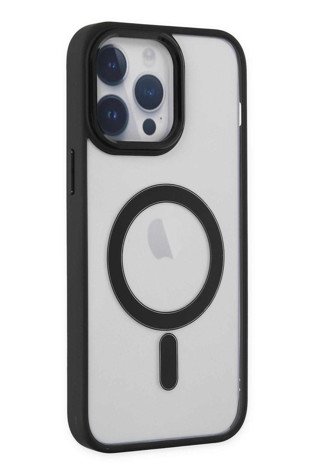 Newface iPhone 14 Pro Max Kılıf Teleskop Lens Magsafe Silikon Kapak - Lacivert