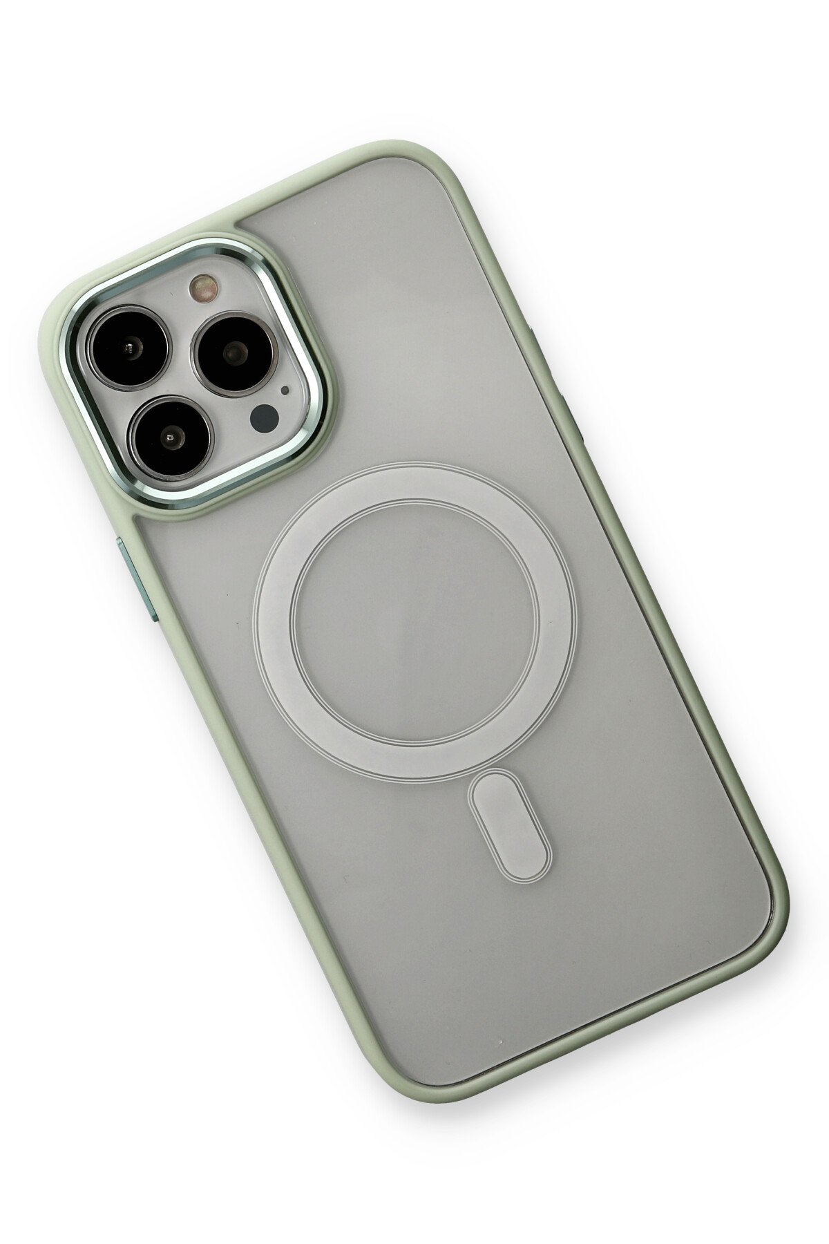 Newface iPhone 14 Pro Max Kılıf Lodos Magneticsafe Mat Kapak - Sierra Blue