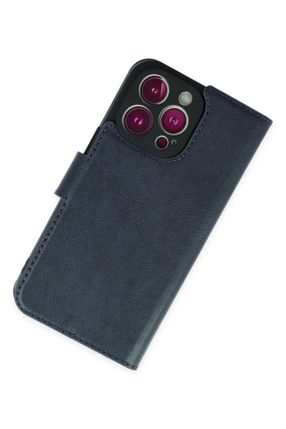 Newface iPhone 14 Pro Max Kılıf Pars Lens Yüzüklü Silikon - Siyah