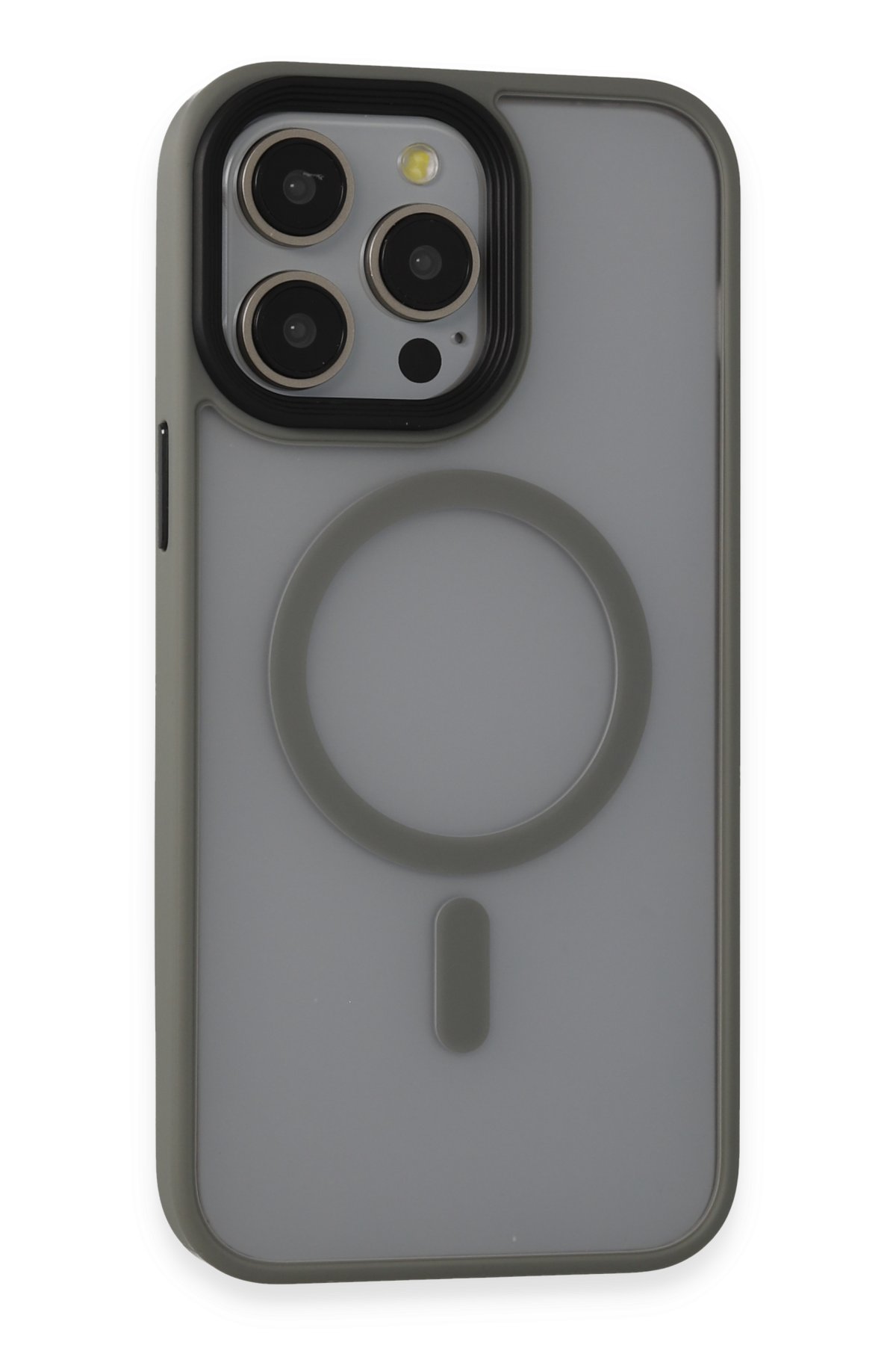 Newface iPhone 14 Pro Max Kılıf Pars Lens Yüzüklü Silikon - Gold