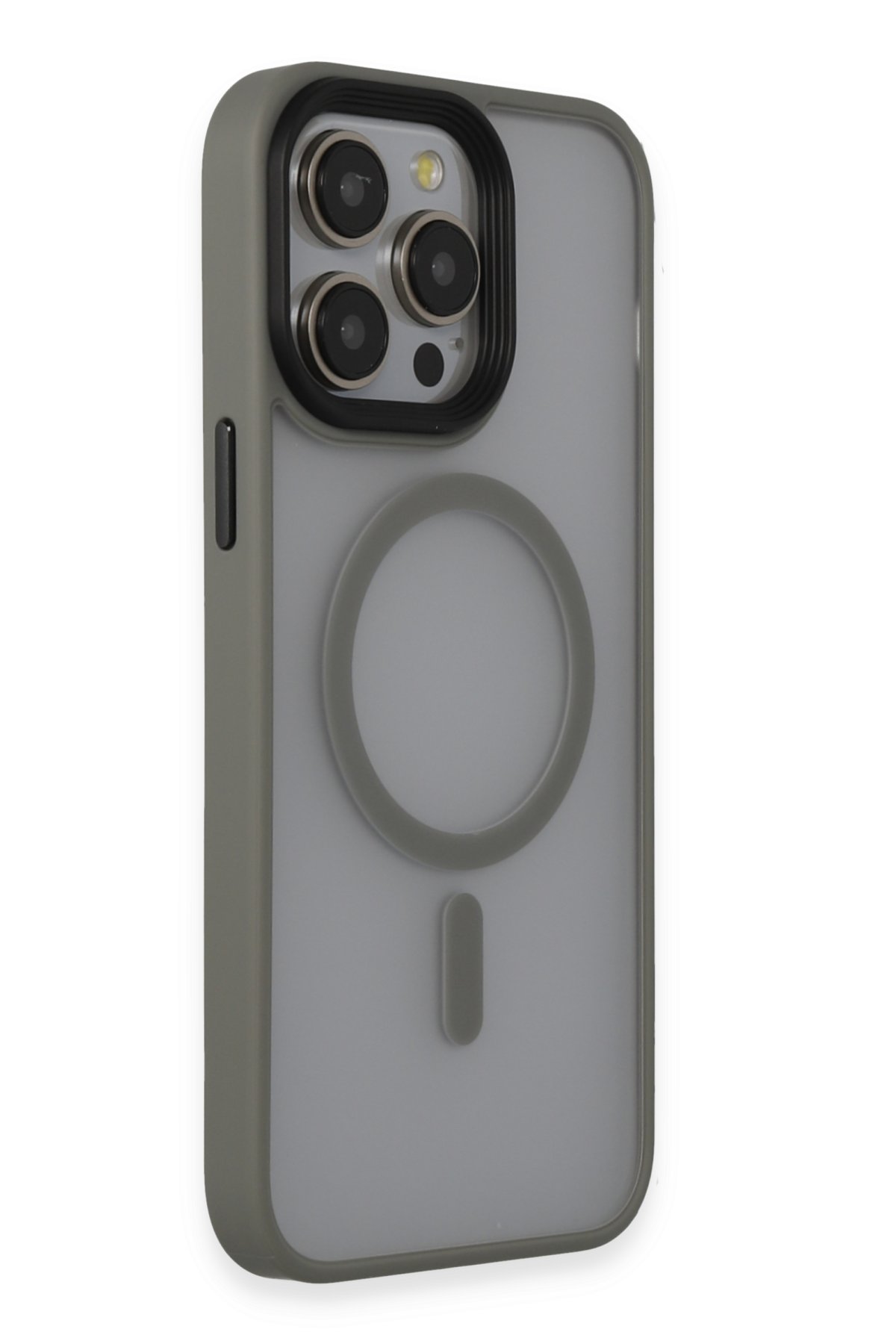 Newface iPhone 14 Pro Max Kılıf Pars Lens Yüzüklü Silikon - Gold