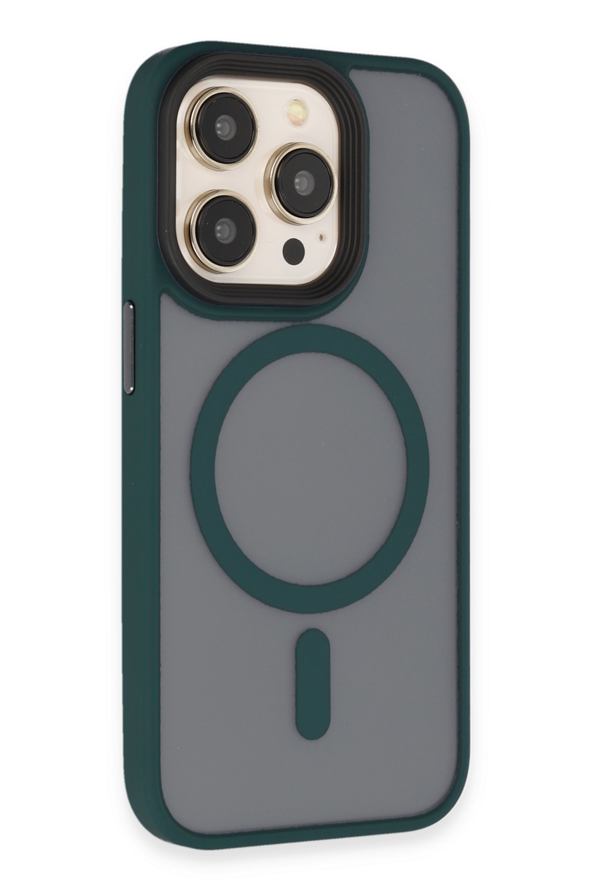 Newface iPhone 14 Pro Max Kılıf Platin Silikon - Yeşil