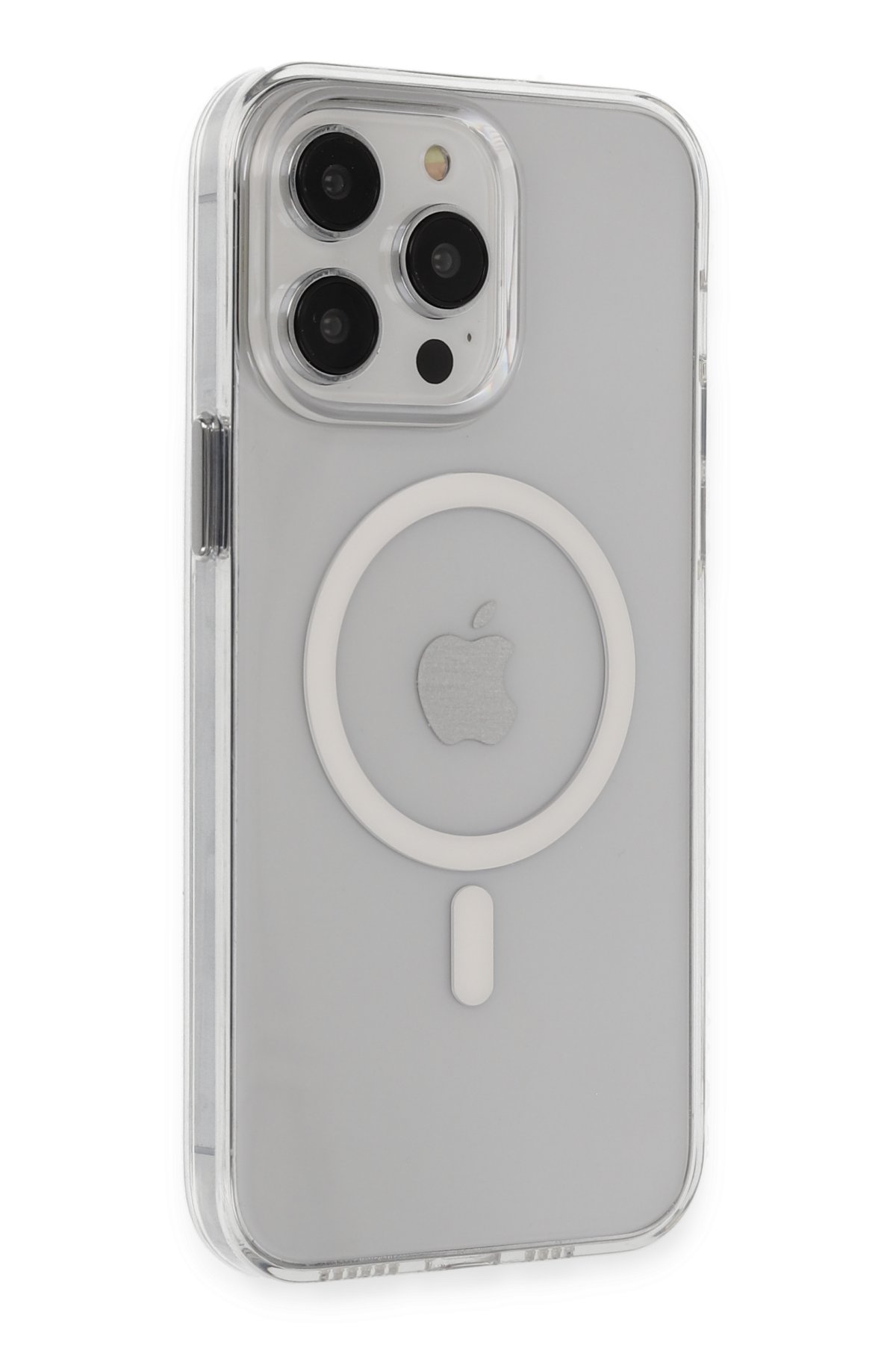 Newface iPhone 14 Pro Max Kılıf Sofya Yüzüklü Silikon Kapak - Siyah