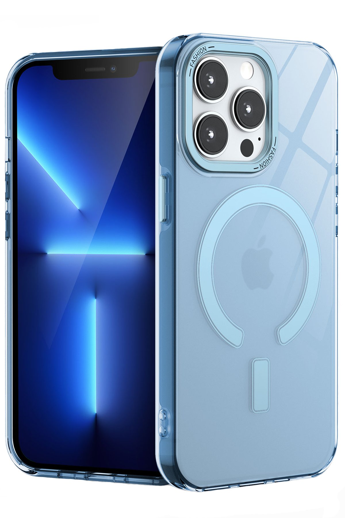 Newface iPhone 14 Pro Max Kılıf Apollo Magneticsafe Desenli Kapak - Apollo Şeffaf - 2