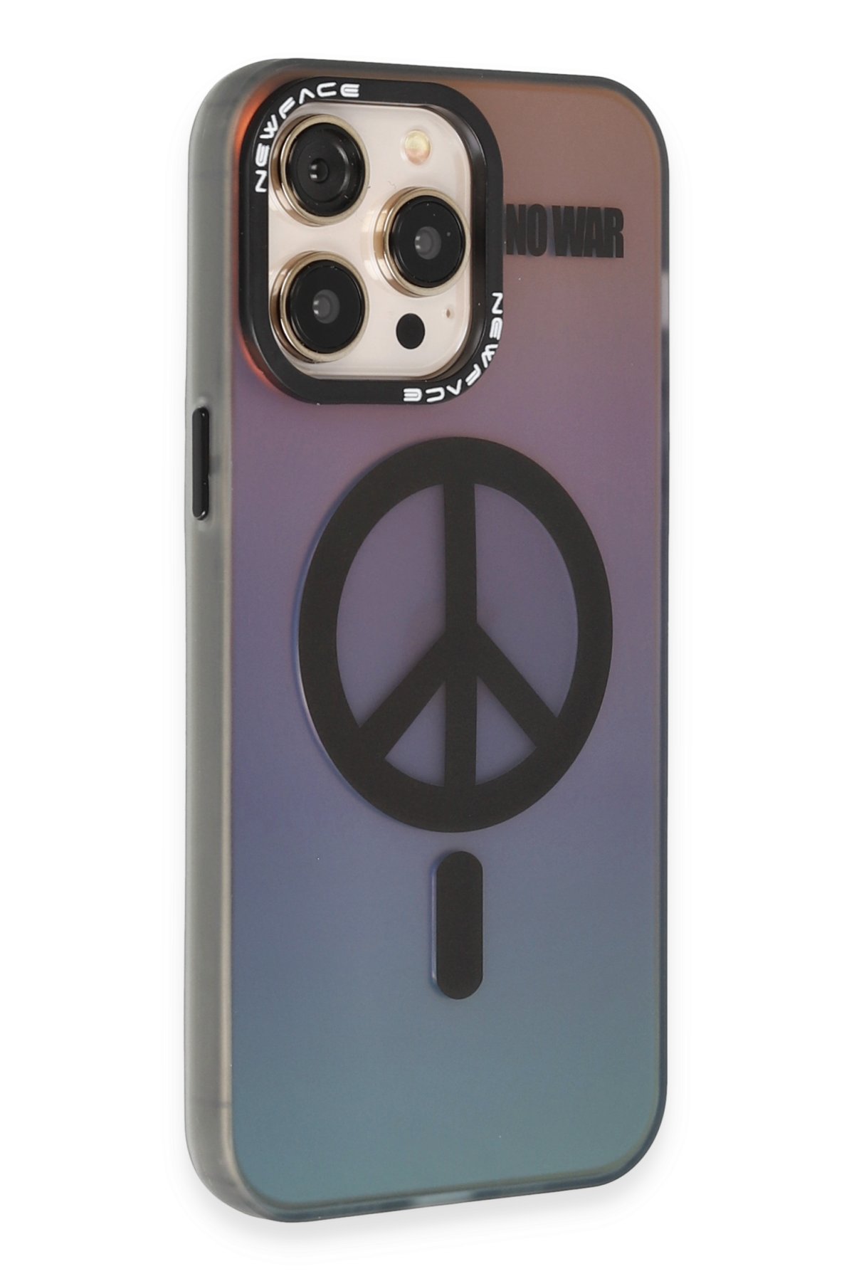Newface iPhone 14 Pro Max Kılıf Modos Metal Kapak - Şeffaf
