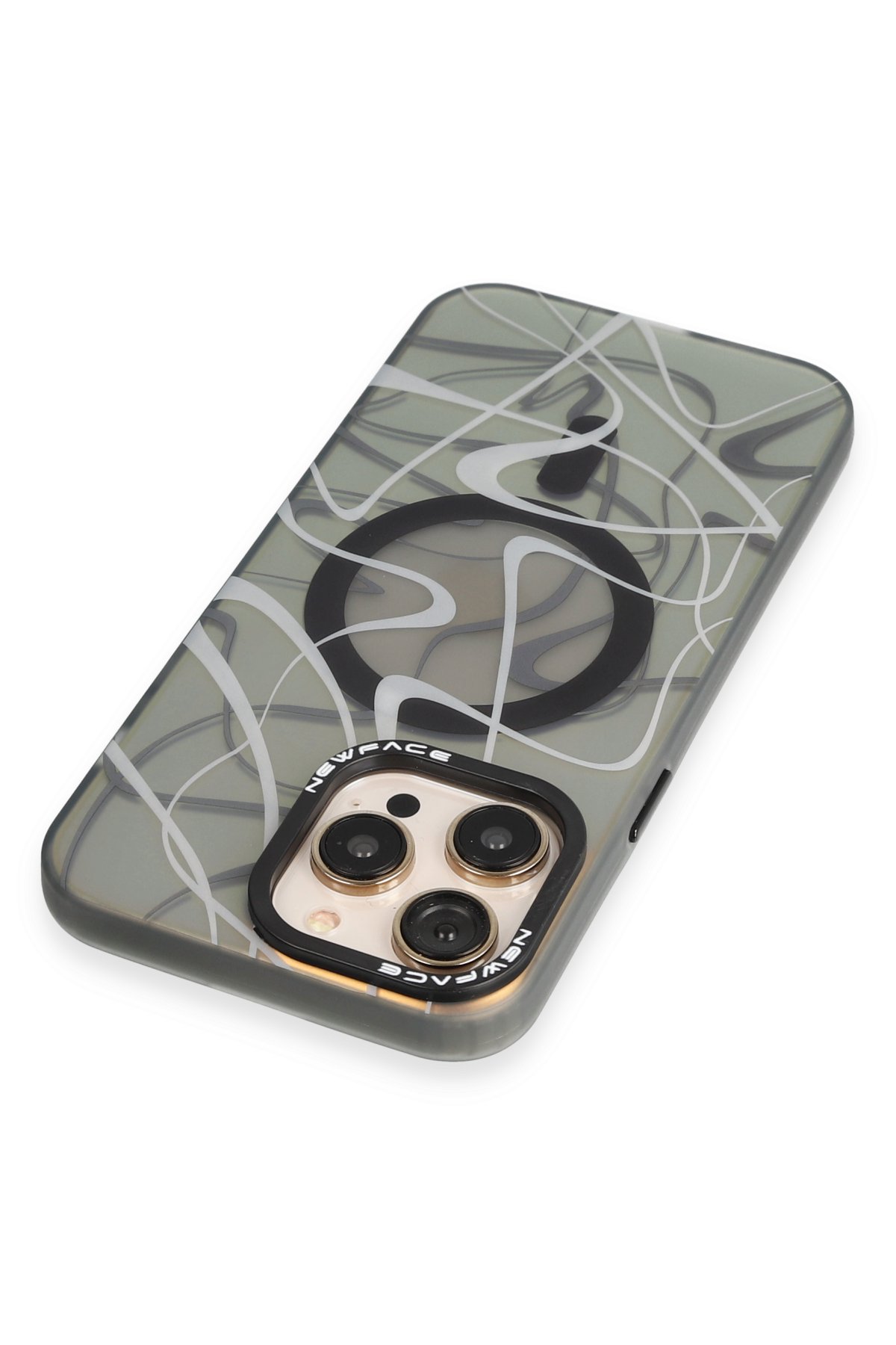 Newface iPhone 14 Pro Max Kılıf Airmax Silikon Kapak - Koyu Yeşil