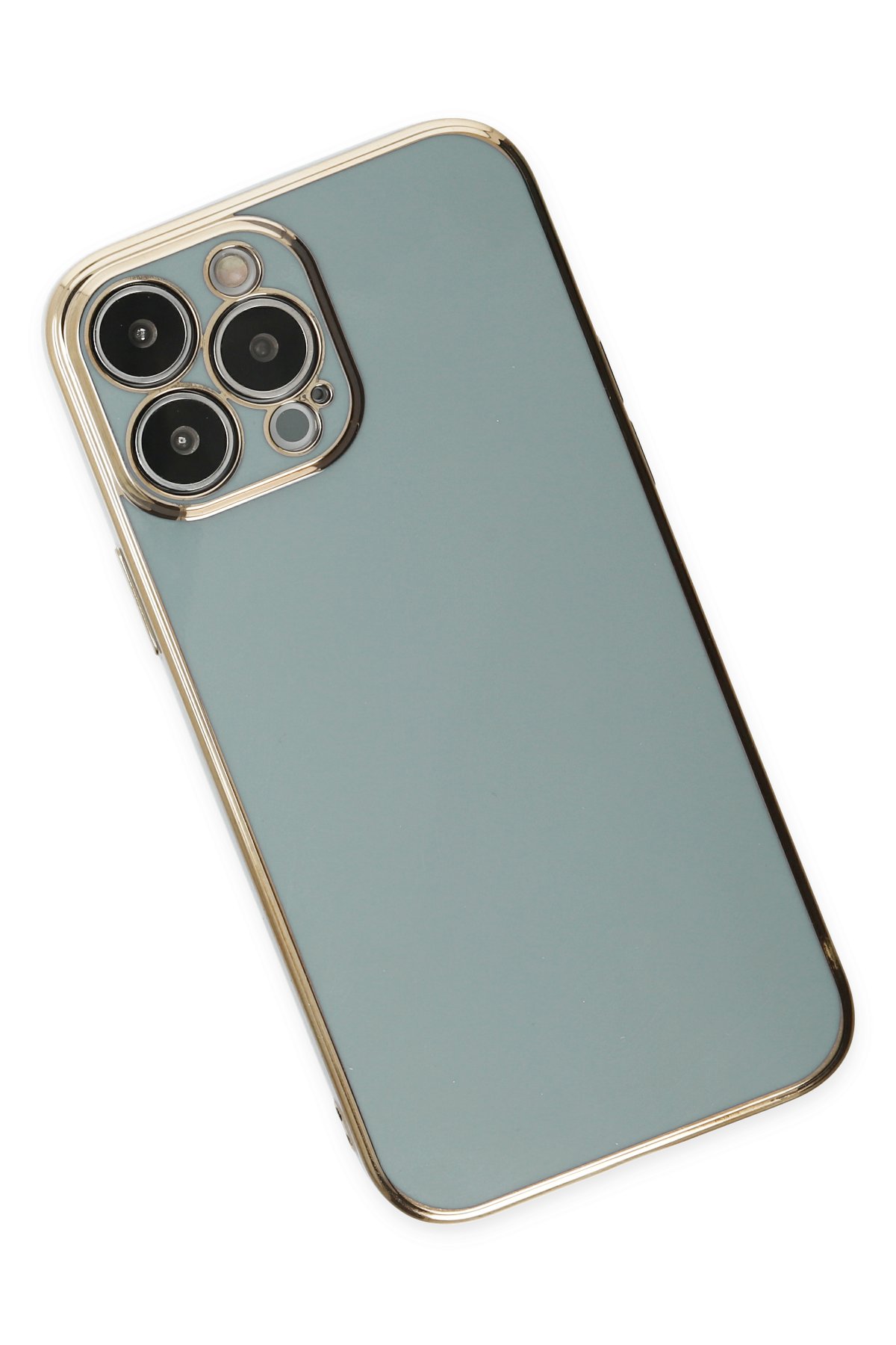 Newface iPhone 14 Pro Max Kılıf Platin Silikon - Sarı