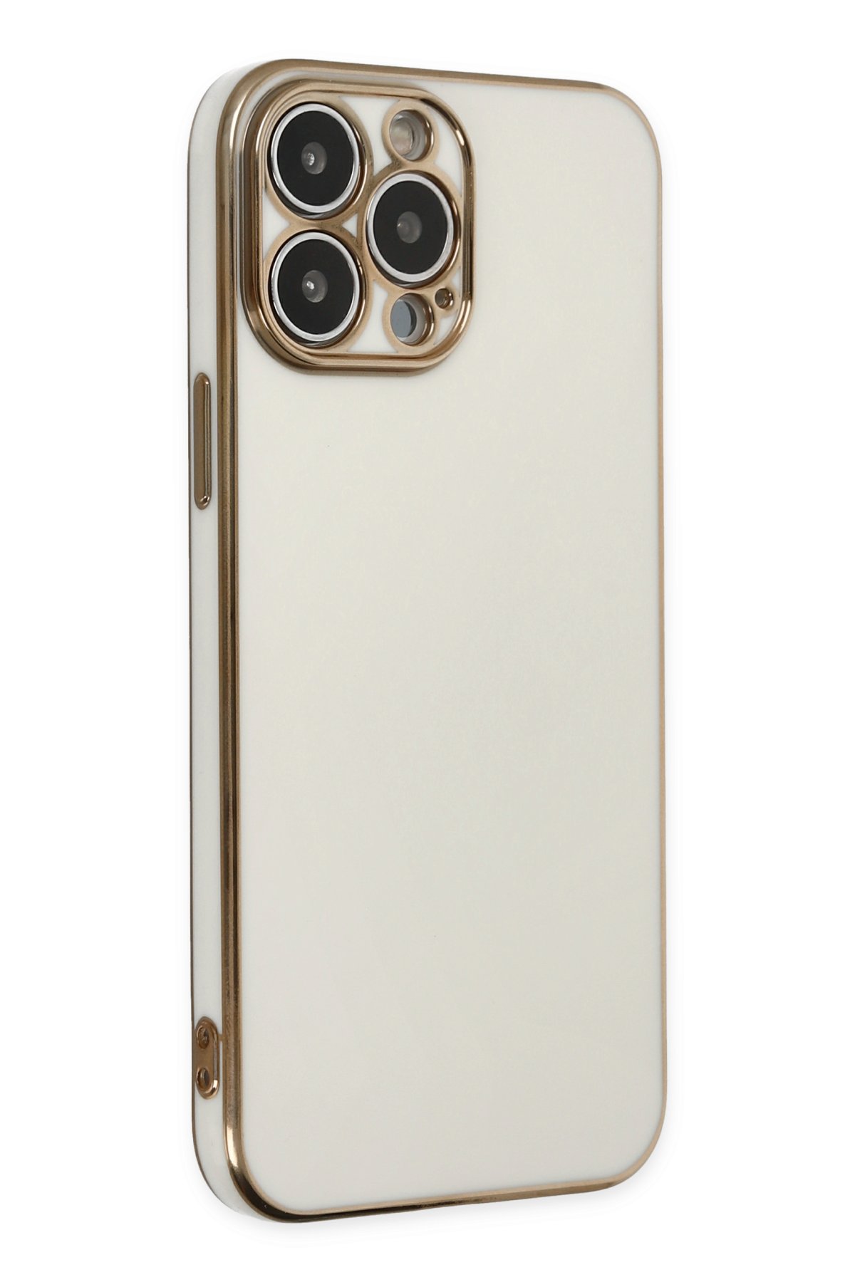 Newface iPhone 14 Pro Max Kılıf Jack Magneticsafe Lens Silikon - Gold