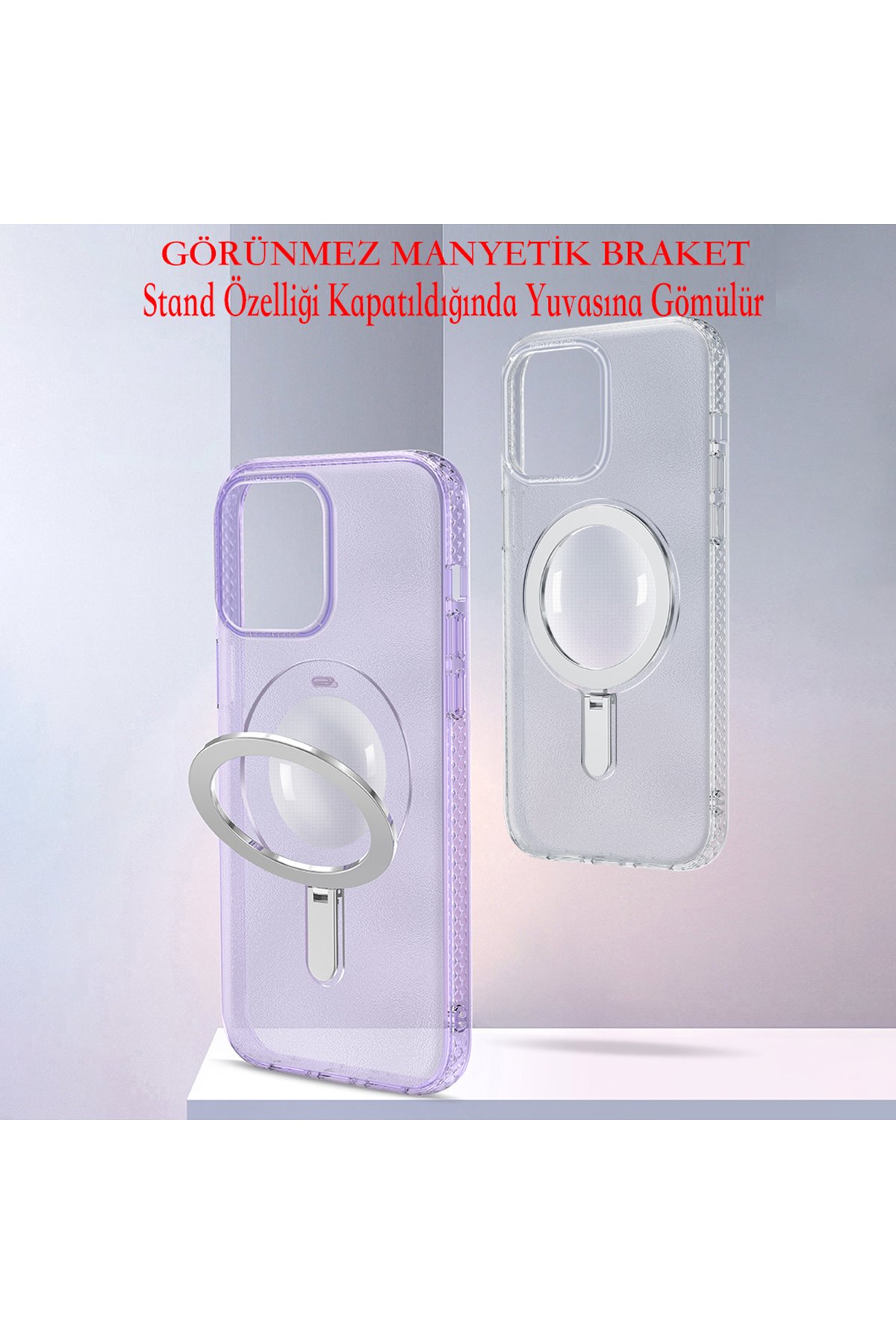 Joko iPhone 14 Pro Max Kılıf Ermes Kapak - Derin Mor