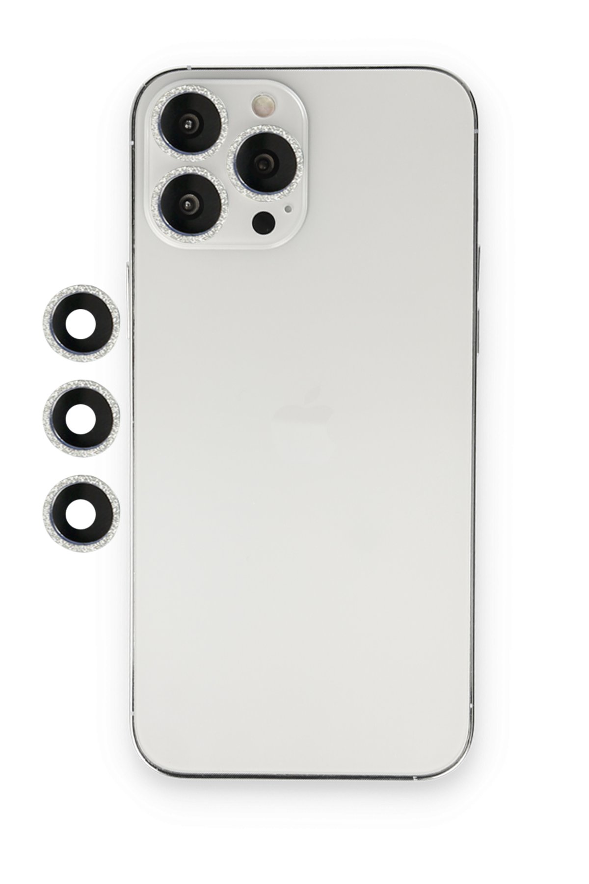 Newface iPhone 14 Pro Kılıf Moshi Lens Magneticsafe Silikon - Gümüş