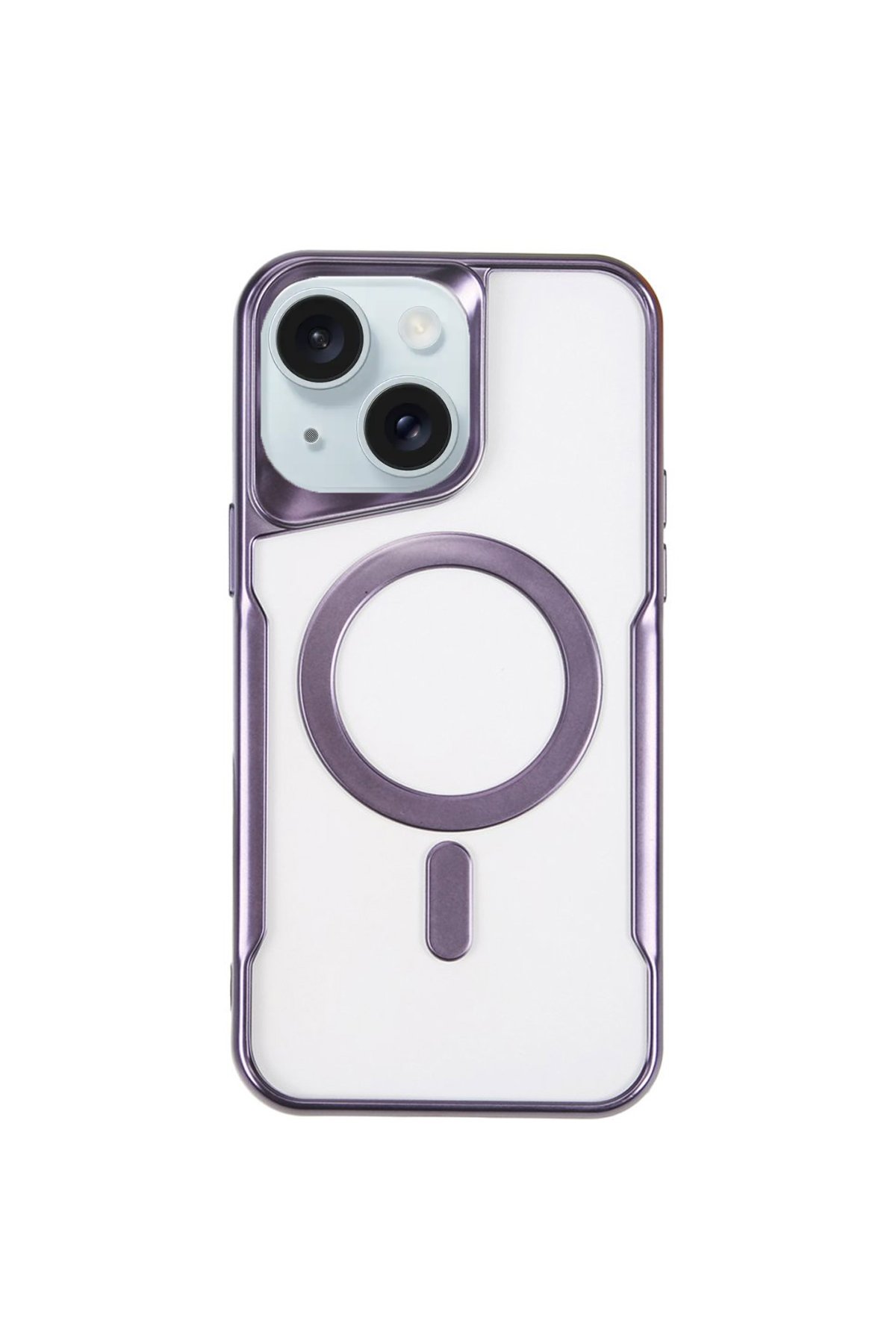 Newface iPhone 15 Kılıf Loop Deri Silikon - Kahverengi