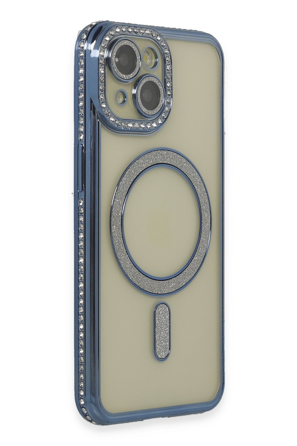 Newface iPhone 15 Kılıf Anka PC Magneticsafe Sert Metal Kapak - Siyah