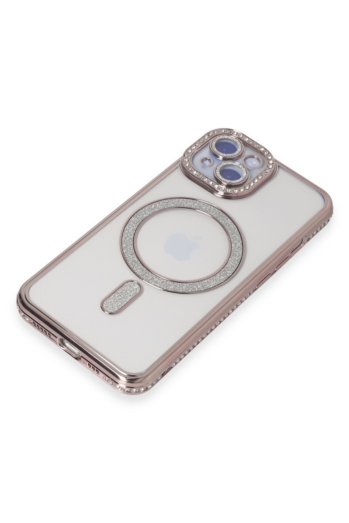 Newface iPhone 15 Bilvis Titan Kamera Lens - Pembe