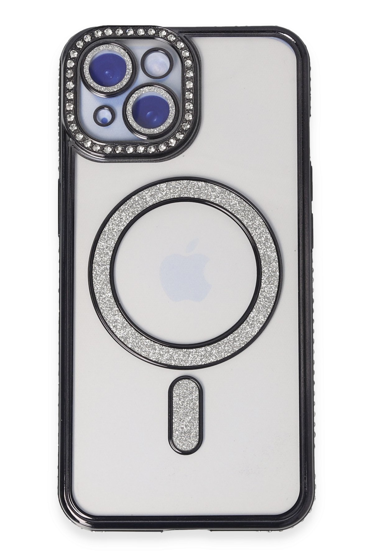 Newface iPhone 15 Kılıf Volet Silikon - Mor