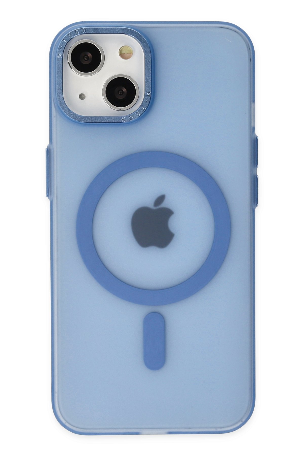 Newface iPhone 15 Kılıf Nano içi Kadife Silikon - Mavi