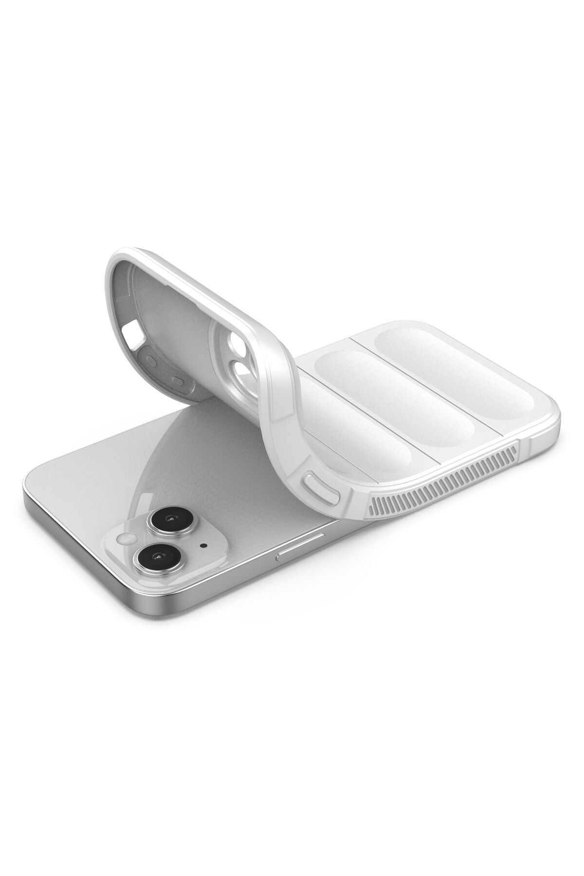 Newface iPhone 15 Flower Magsafe Kapak - Mor