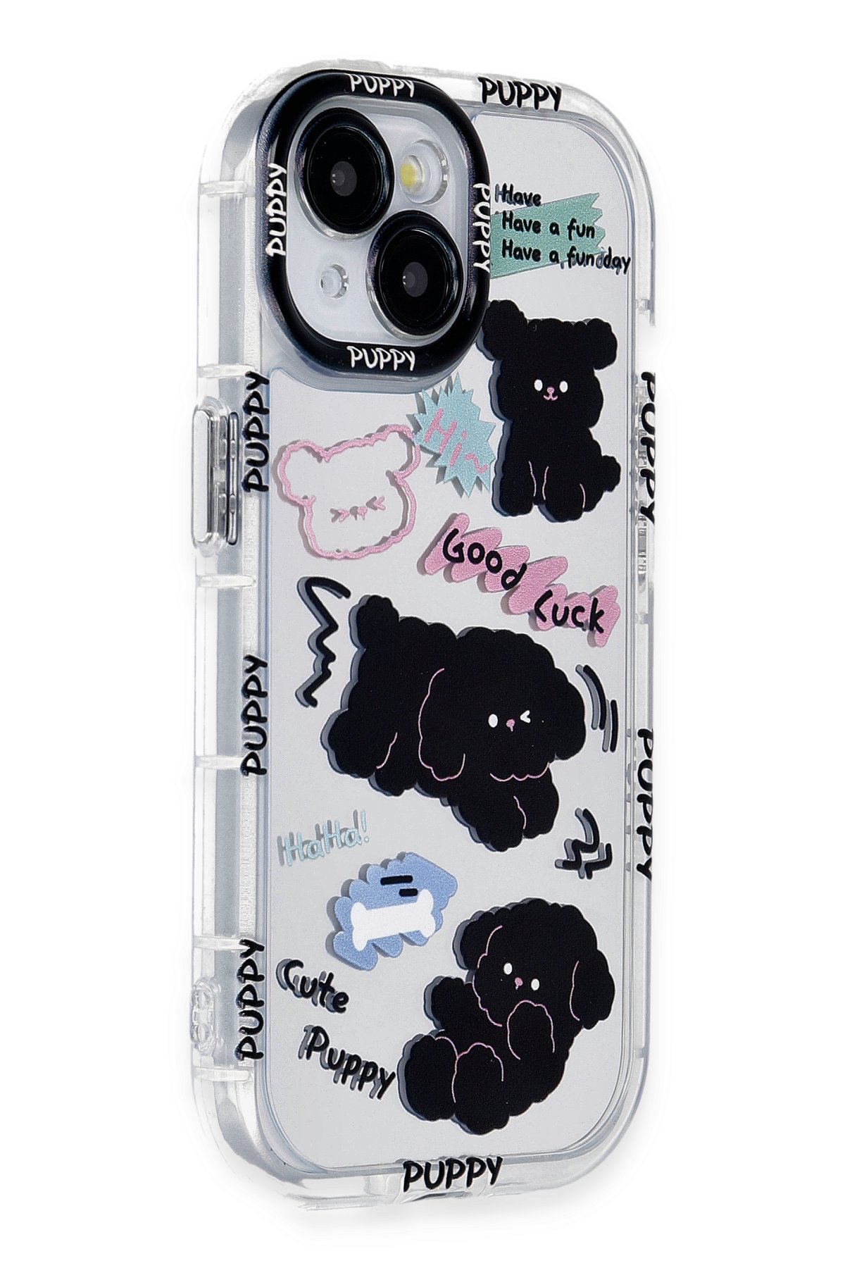 Newface iPhone 15 Flower Magsafe Kapak - Mavi