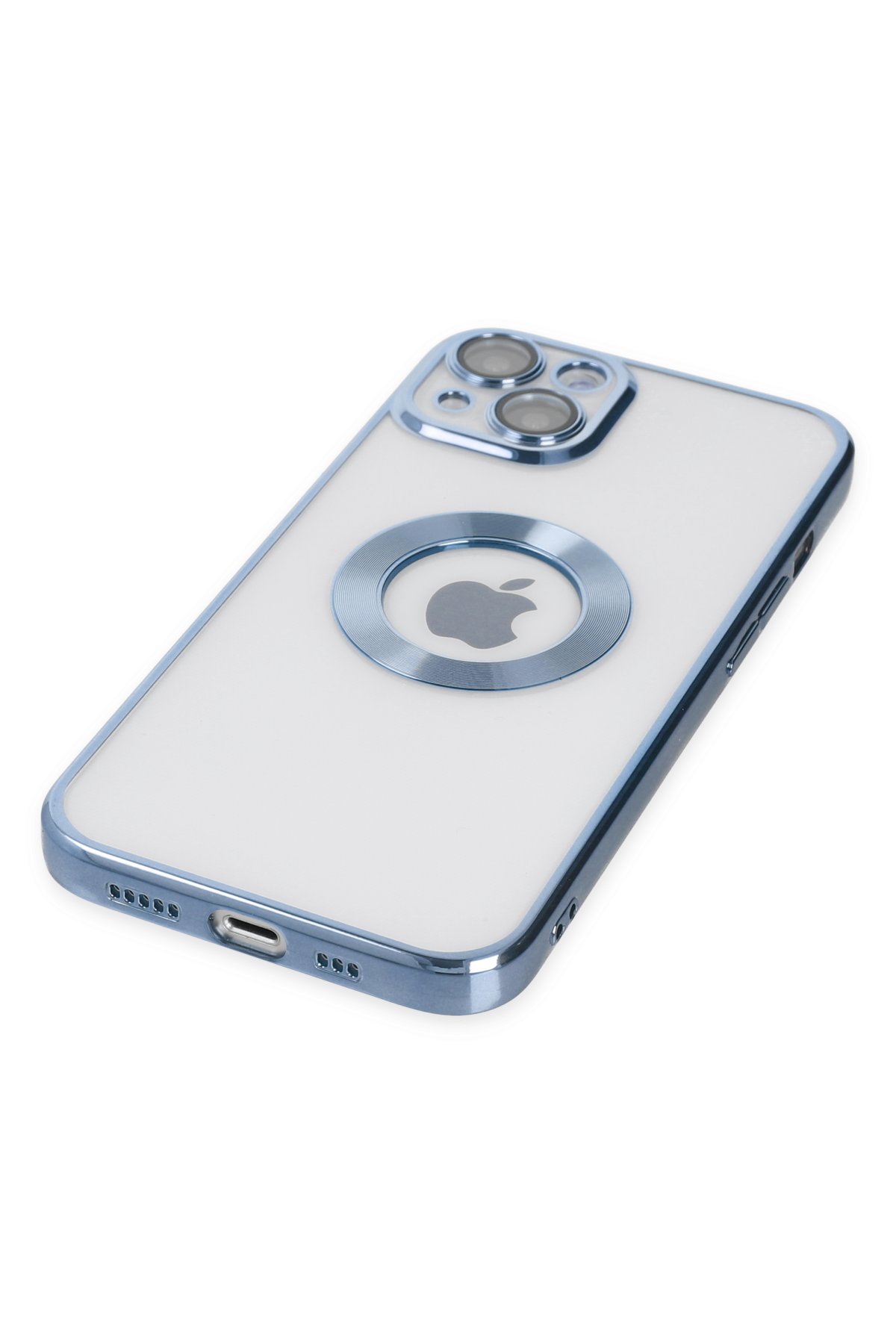 Newface iPhone 15 Kılıf Boyi Magsafe Silikon Kapak - Gümüş