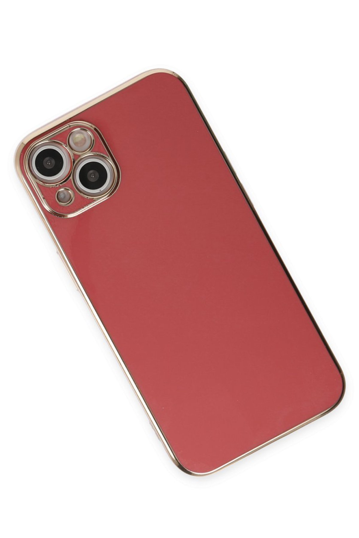 Newface iPhone 15 Kılıf Joke Simli Magneticsafe Kılıf - Gold