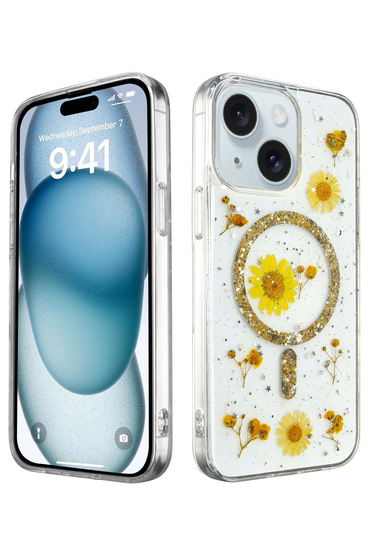 Newface iPhone 15 Plus Kılıf Boyi Magsafe Silikon Kapak - Kahverengi