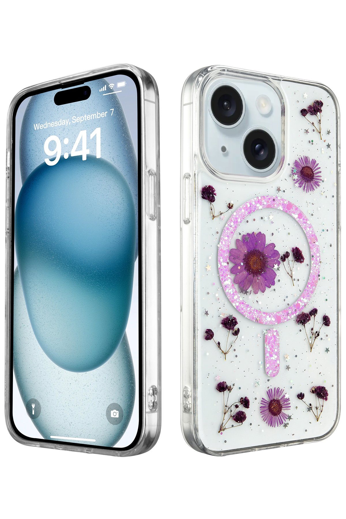 Newface iPhone 15 Plus Kılıf Boyi Magsafe Silikon Kapak - Yeşil