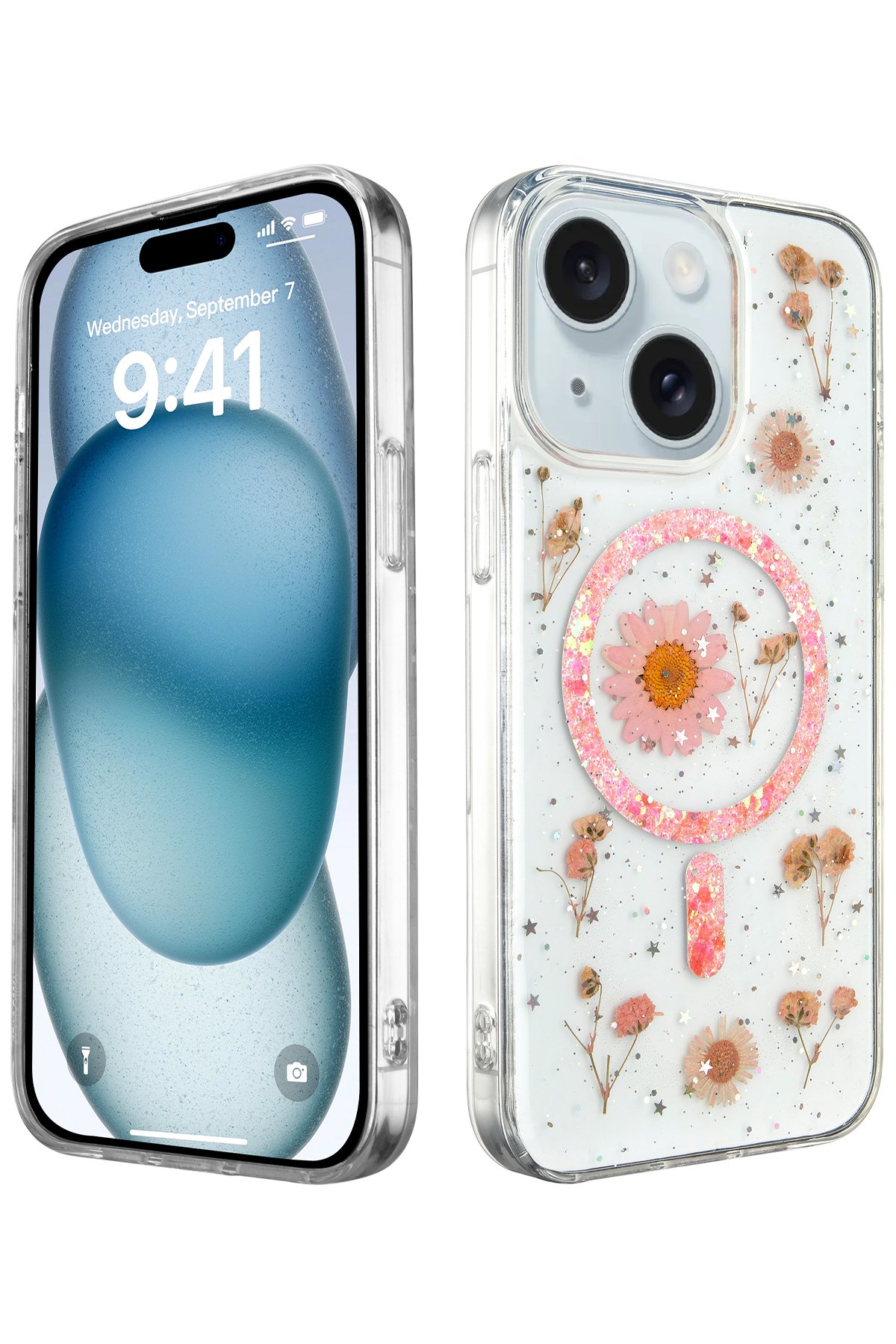 Newface iPhone 15 Plus Kılıf Lüx Şeffaf Silikon