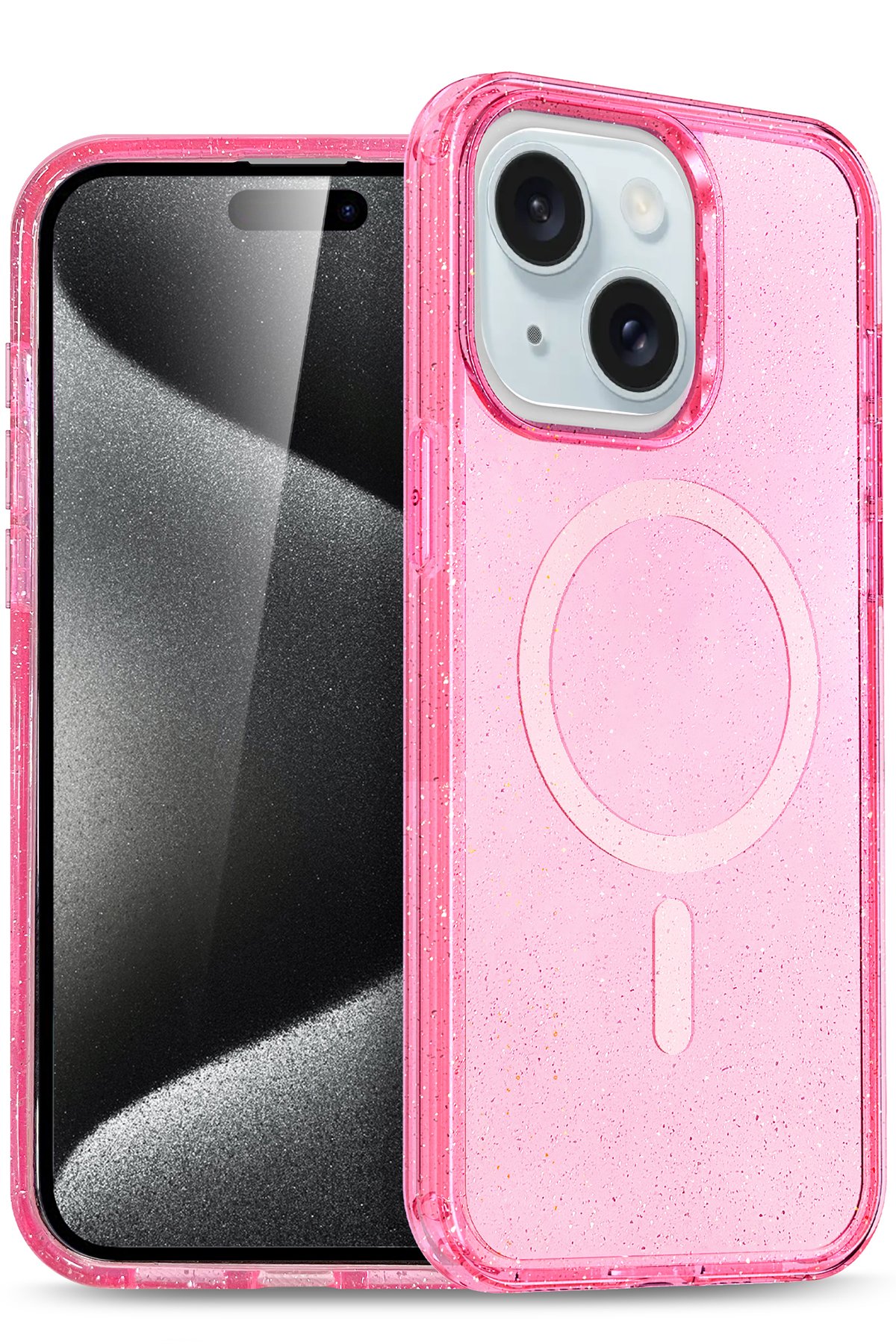 Newface iPhone 15 Plus Kılıf Lüx Şeffaf Silikon