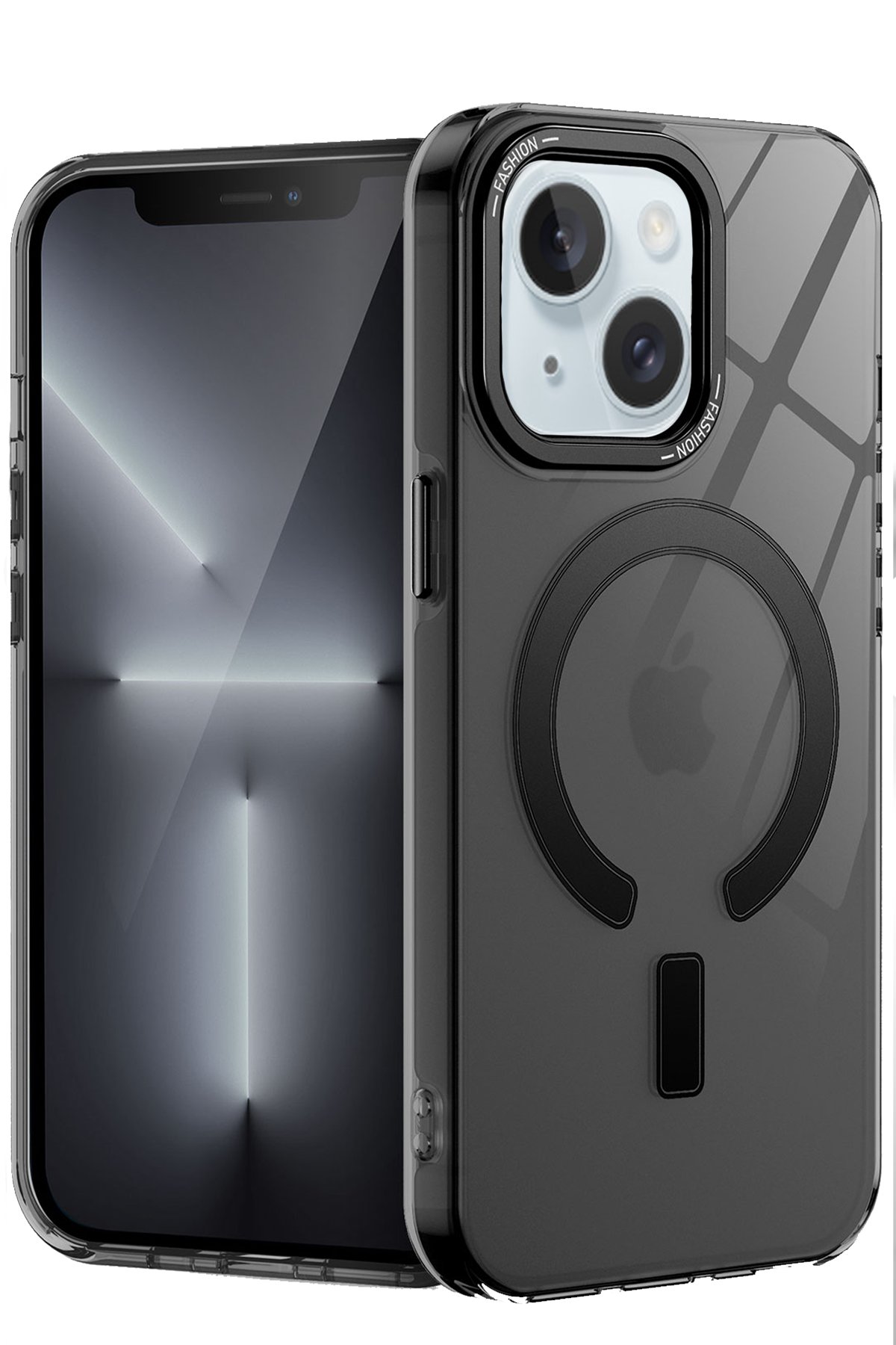 Newface iPhone 15 Plus Kılıf Nano içi Kadife Silikon - Turuncu