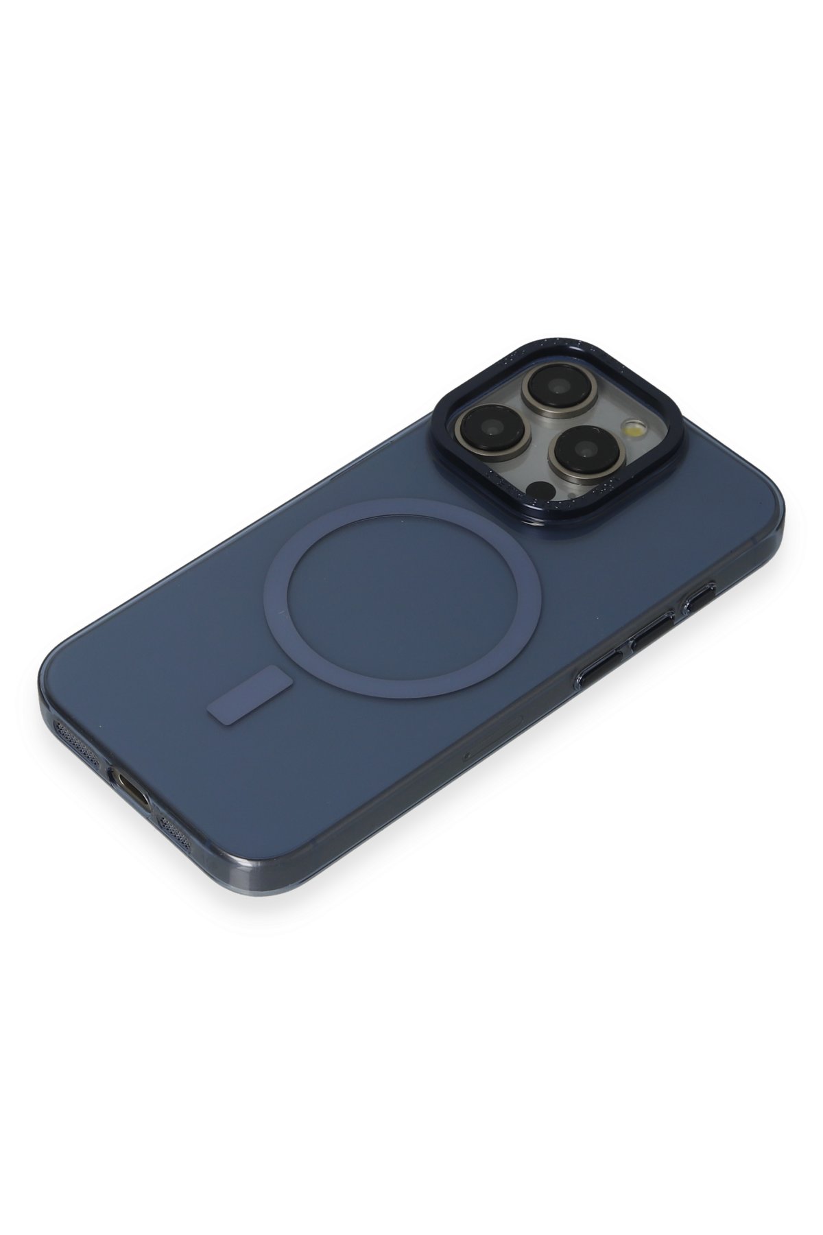 Newface iPhone 15 Pro Kılıf Glow Magsafe Kapak - Mor