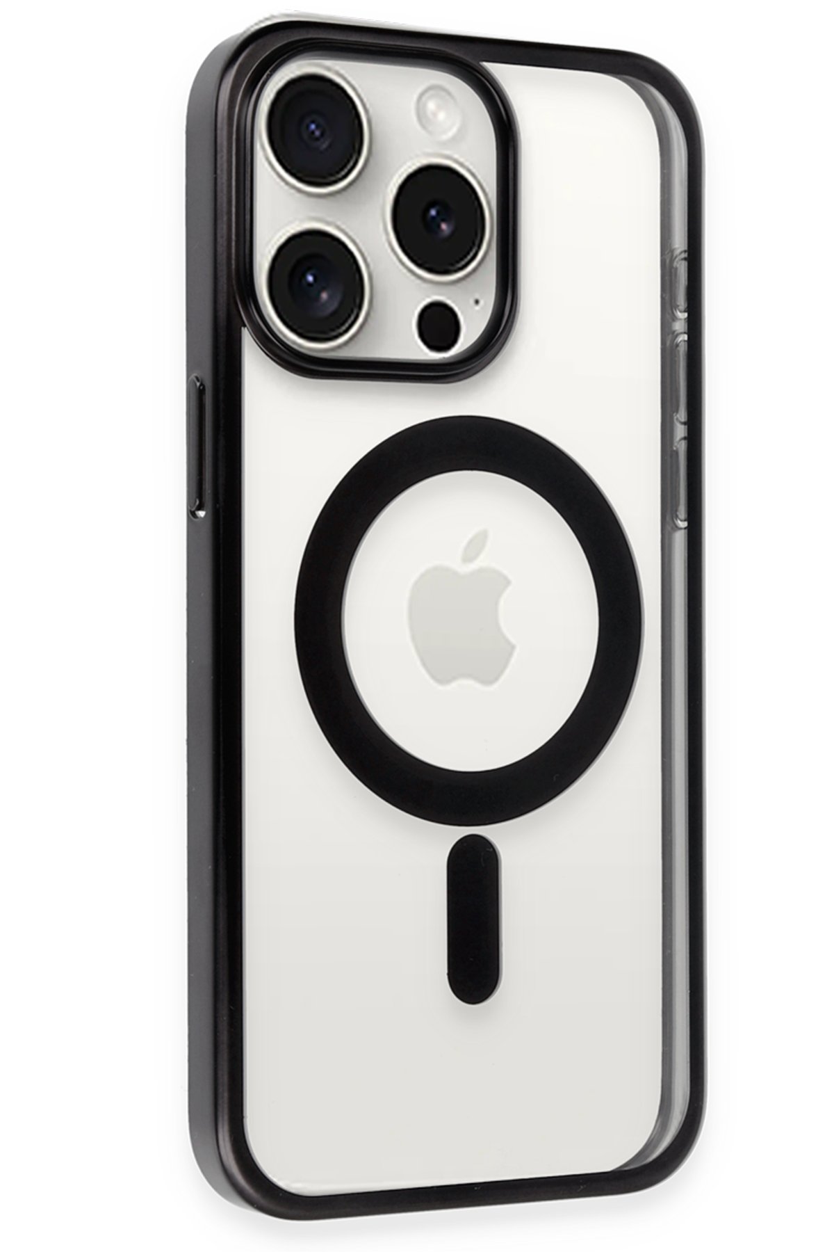 Newface iPhone 15 Pro Kılıf Montreal Silikon Kapak - Siyah