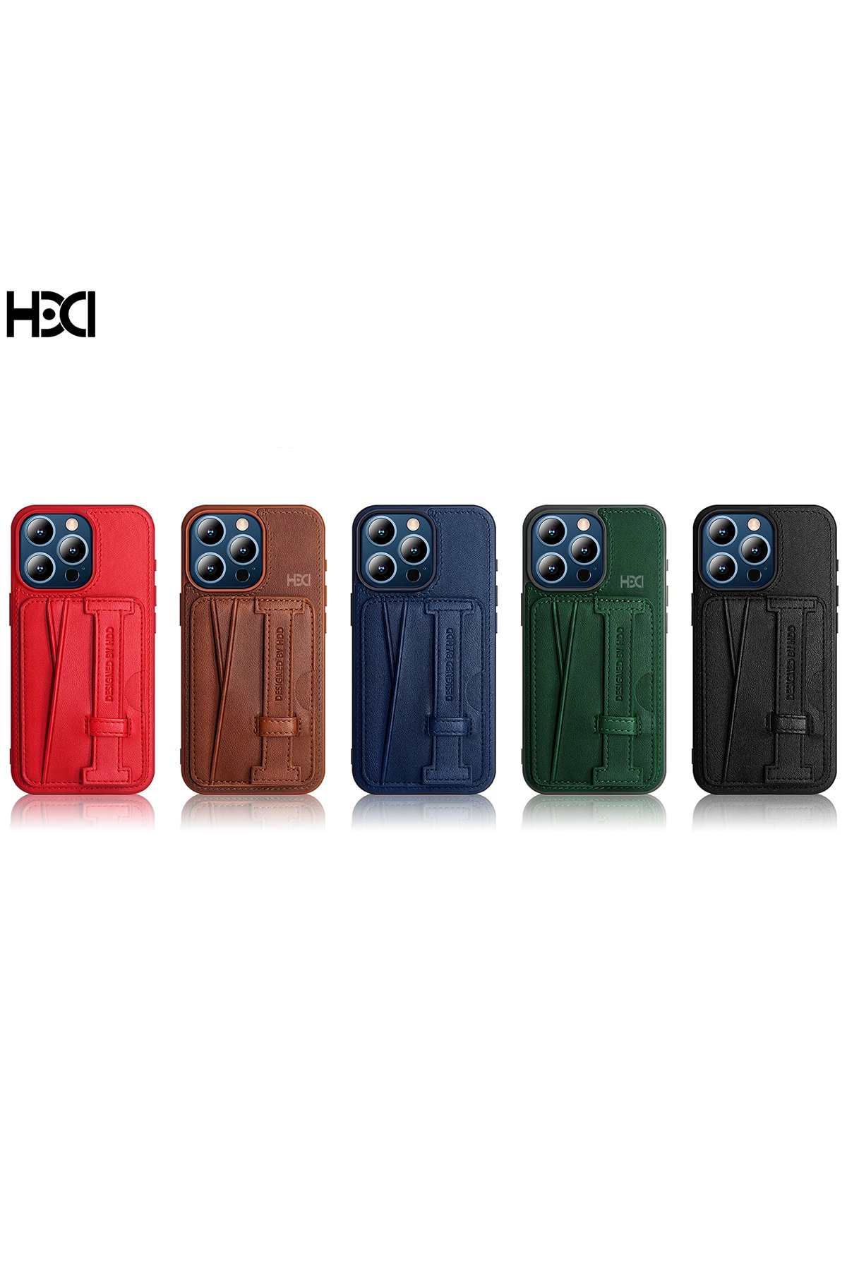 HDD iPhone 15 Pro HBC-239 Colombo Standlı Kapak - Mor