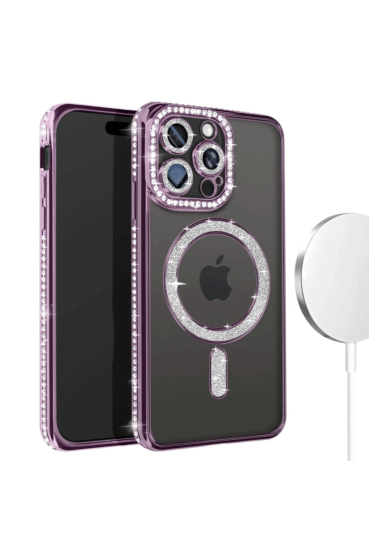 Newface iPhone 15 Pro Kılıf Room Magneticsafe Silikon - Su Yeşili