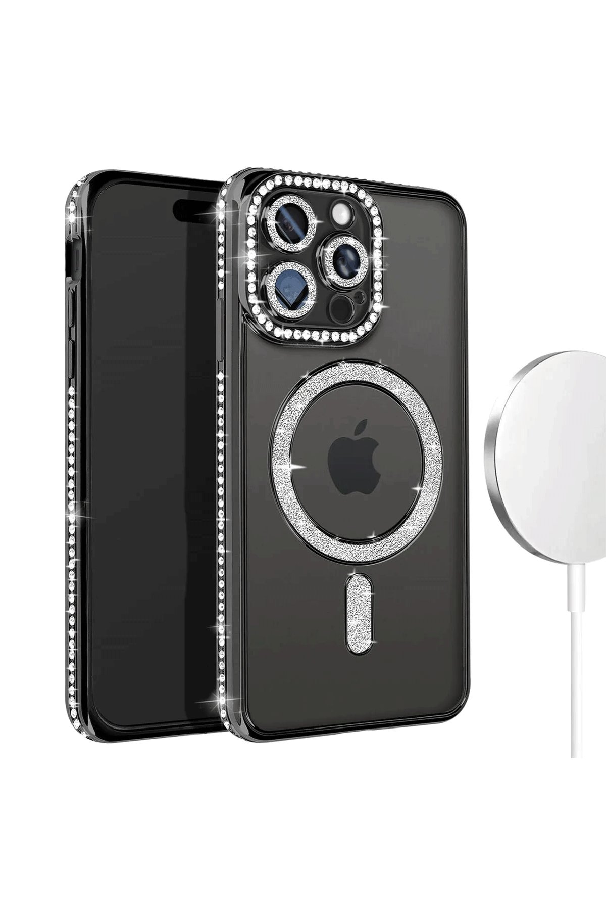 Newface iPhone 15 Pro Kılıf Airmax Silikon Kapak - Derin Mor