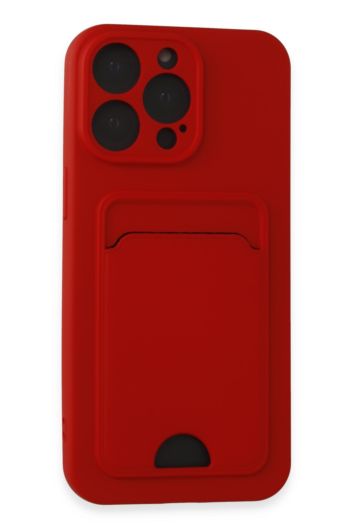 Newface iPhone 15 Pro Kılıf Optimum Silikon - Kırmızı