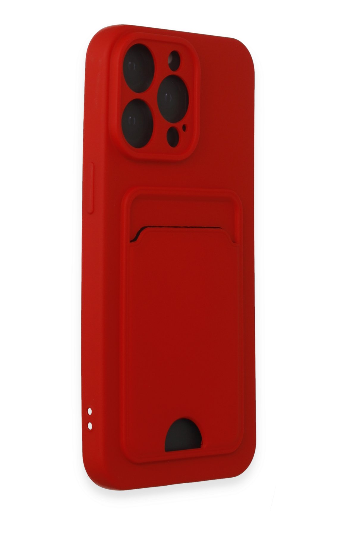 Newface iPhone 15 Pro Kılıf Optimum Silikon - Kırmızı