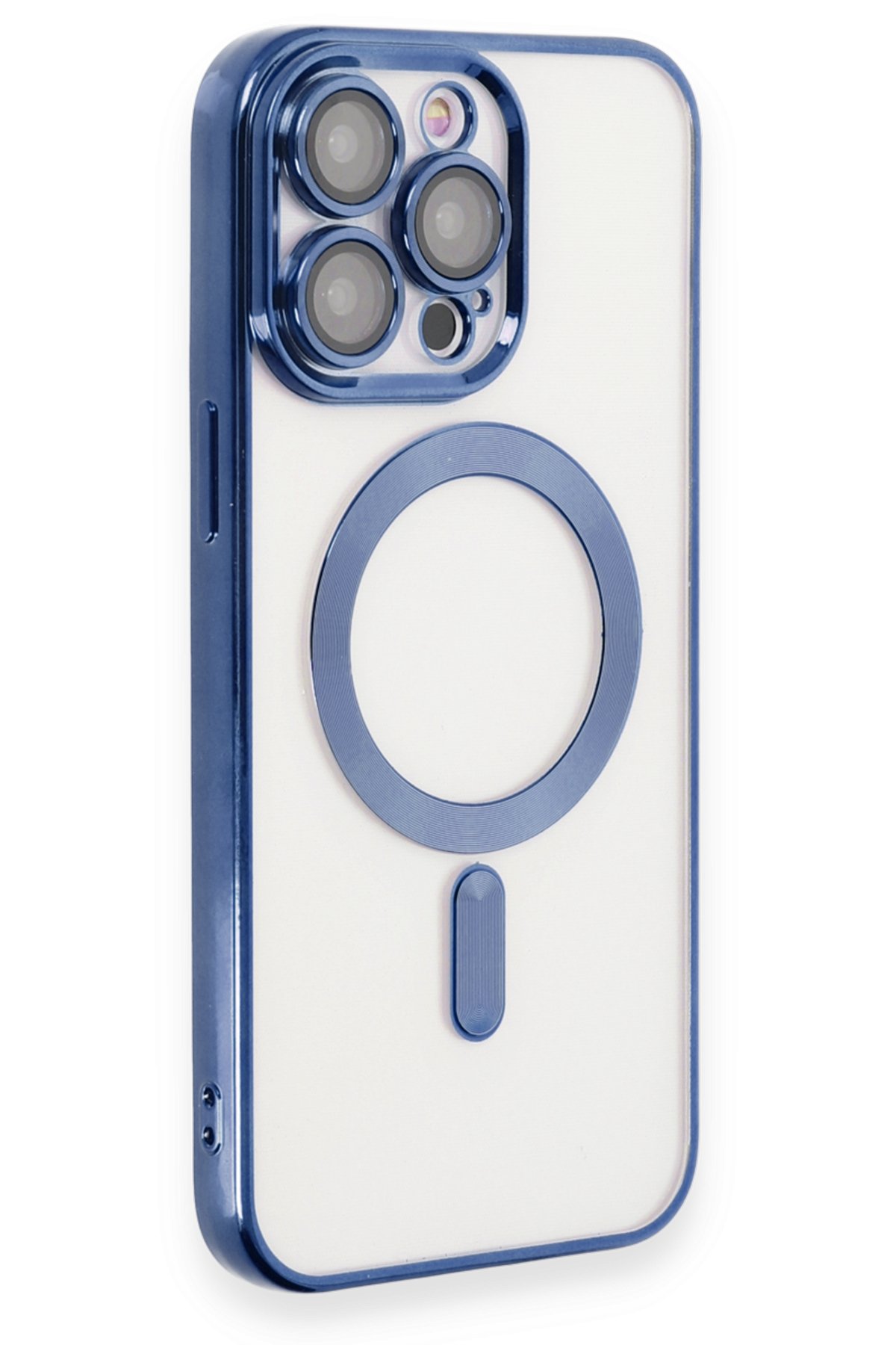 Newface iPhone 15 Pro Kılıf First Silikon - Mavi