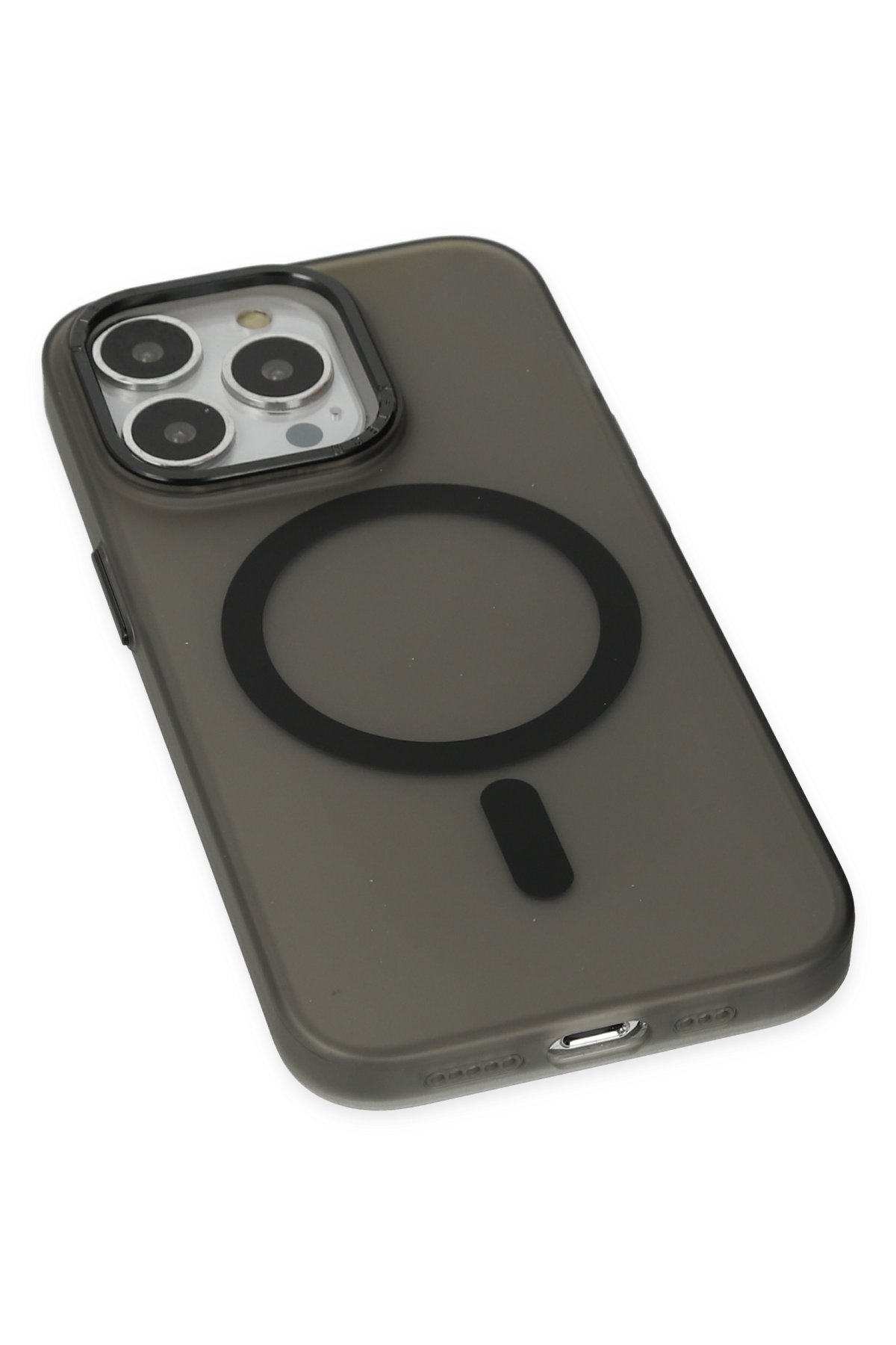 Newface iPhone 15 Pro Kılıf Nano içi Kadife Silikon - Lila