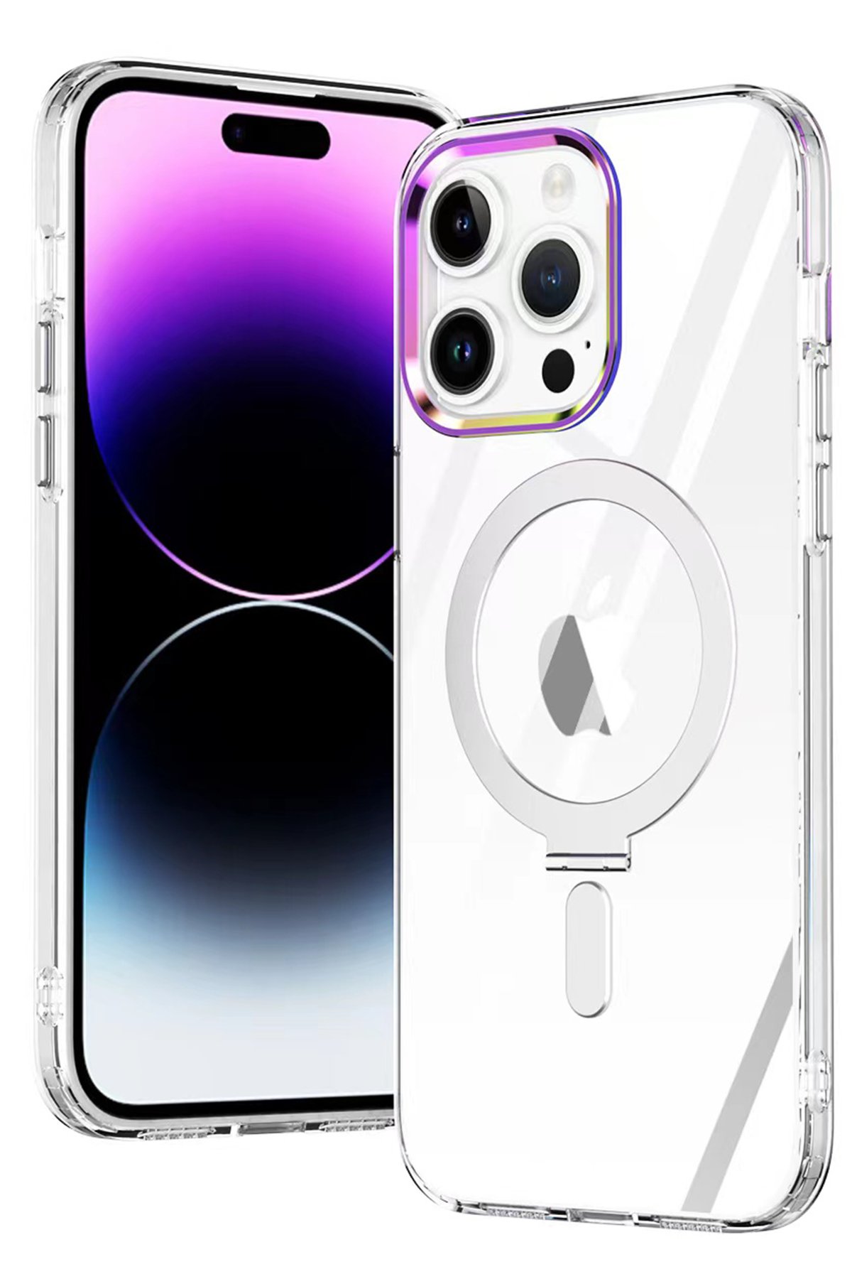 Newface iPhone 15 Pro Kılıf Trex Magneticsafe Kapak - Sierra Blue