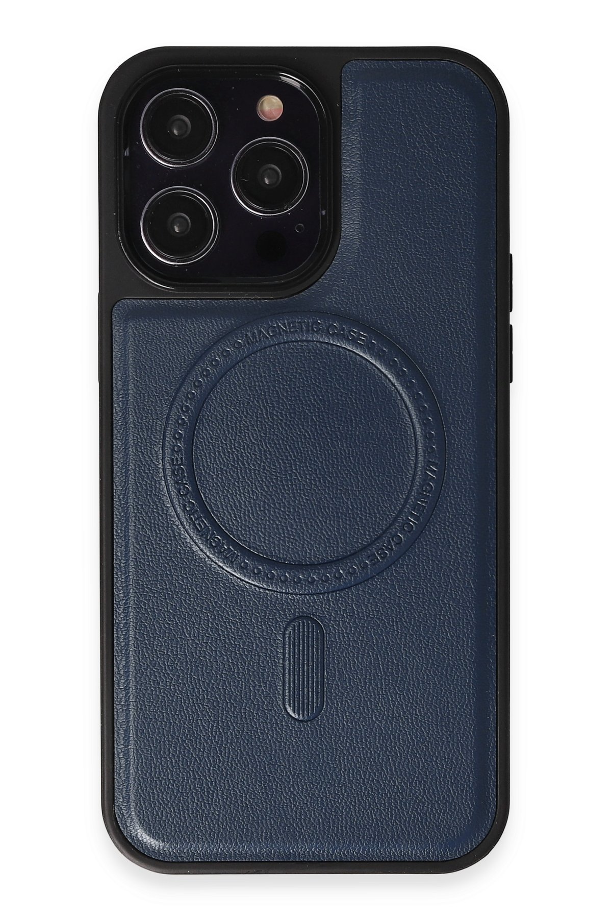 Newface iPhone 15 Pro Kılıf Teleskop Lens Magsafe Silikon Kapak - Koyu Yeşil