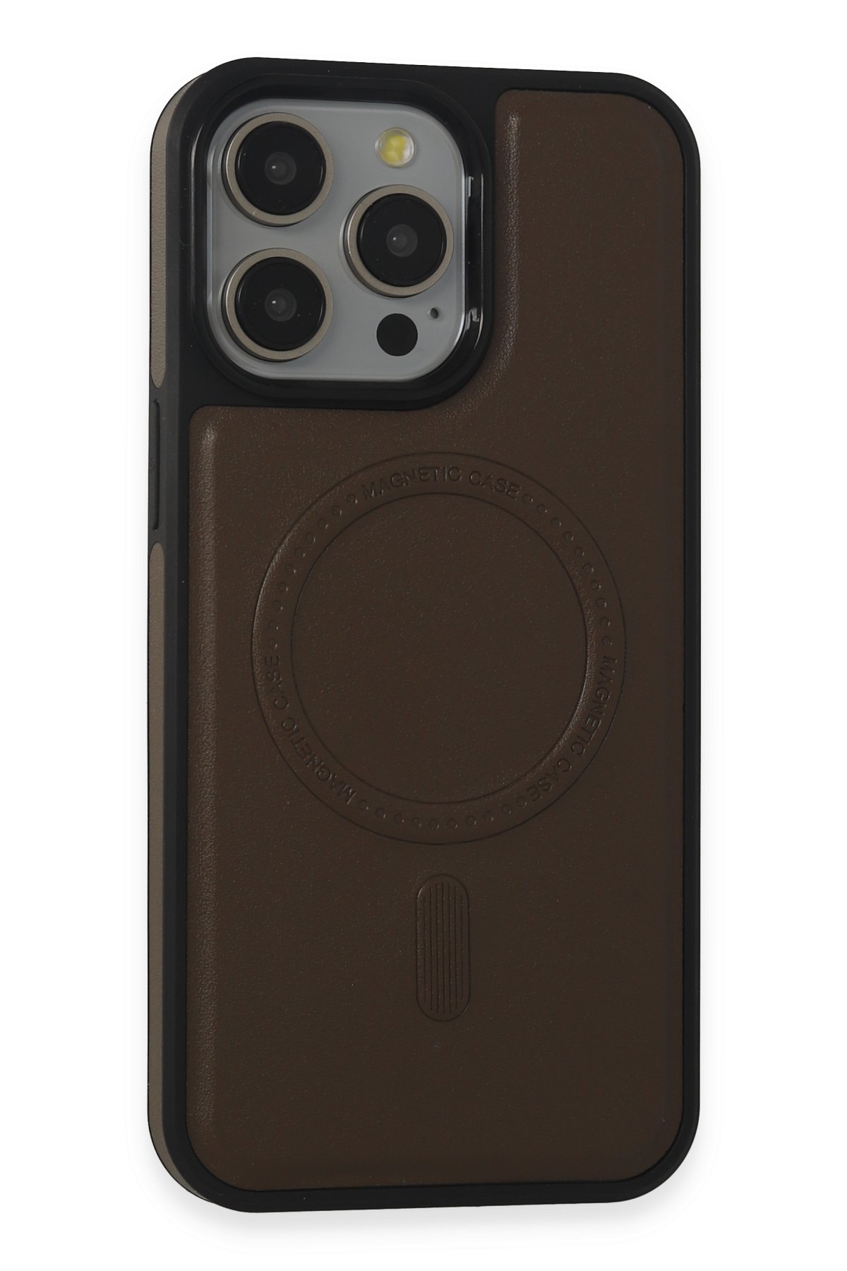 Newface iPhone 15 Pro Kılıf Joke Simli Magneticsafe Kılıf - Gri