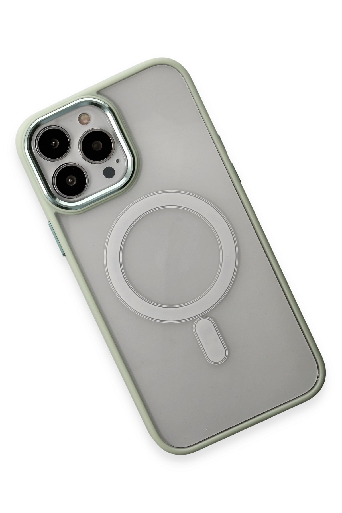 Newface iPhone 15 Pro Kılıf Pars Lens Yüzüklü Silikon - Lacivert