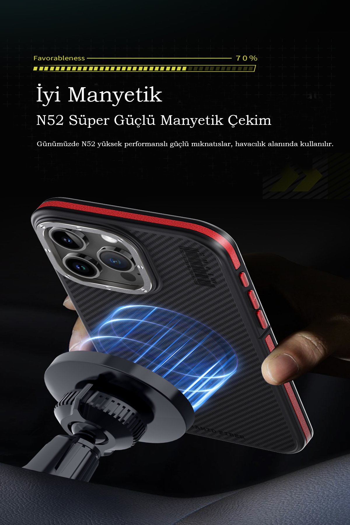 Joko iPhone 15 Pro Max Buffer Hayalet Cam Ekran Koruyucu - Siyah