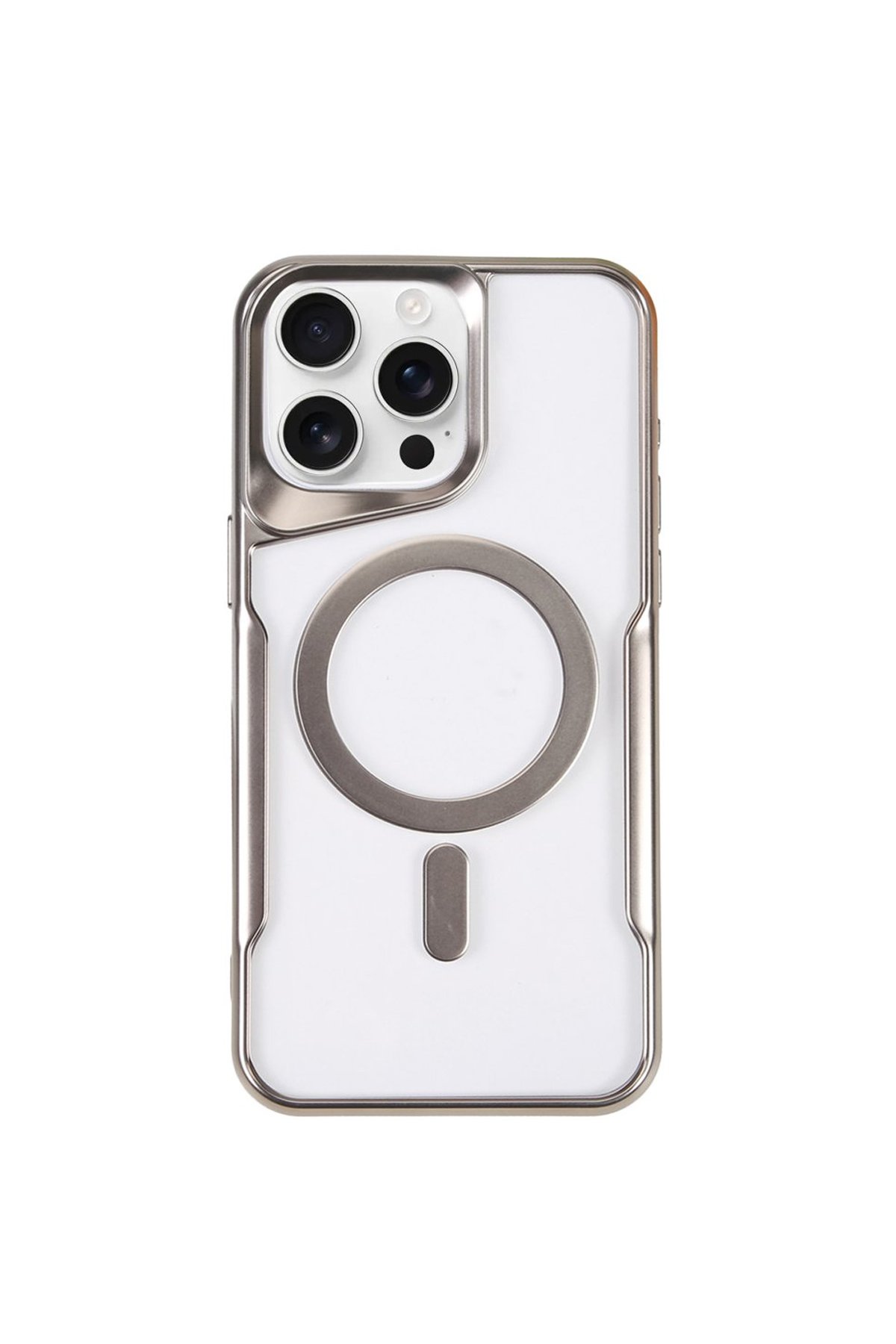 Newface iPhone 15 Pro Max Kılıf Puma Silikon - Titan Gri