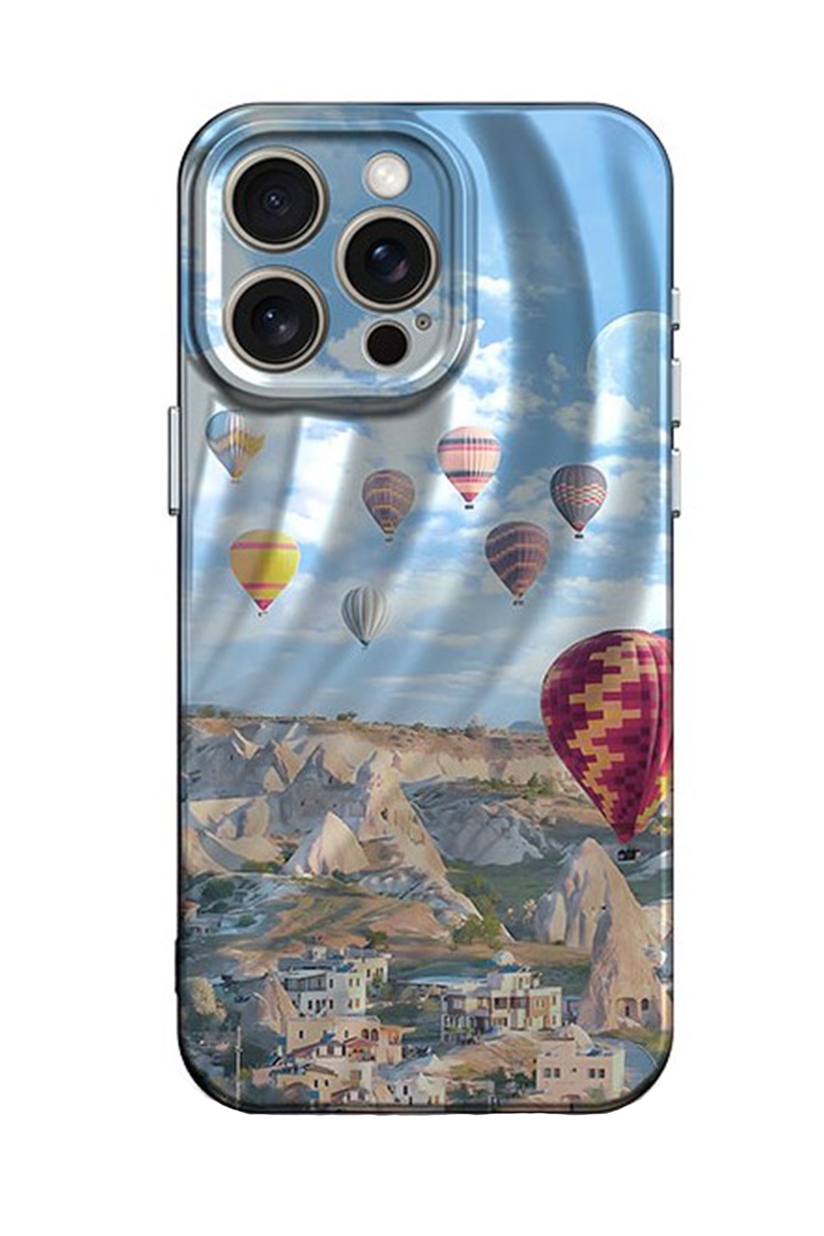 Newface iPhone 15 Pro Max Kılıf Teleskop Lens Magsafe Silikon Kapak - Lacivert